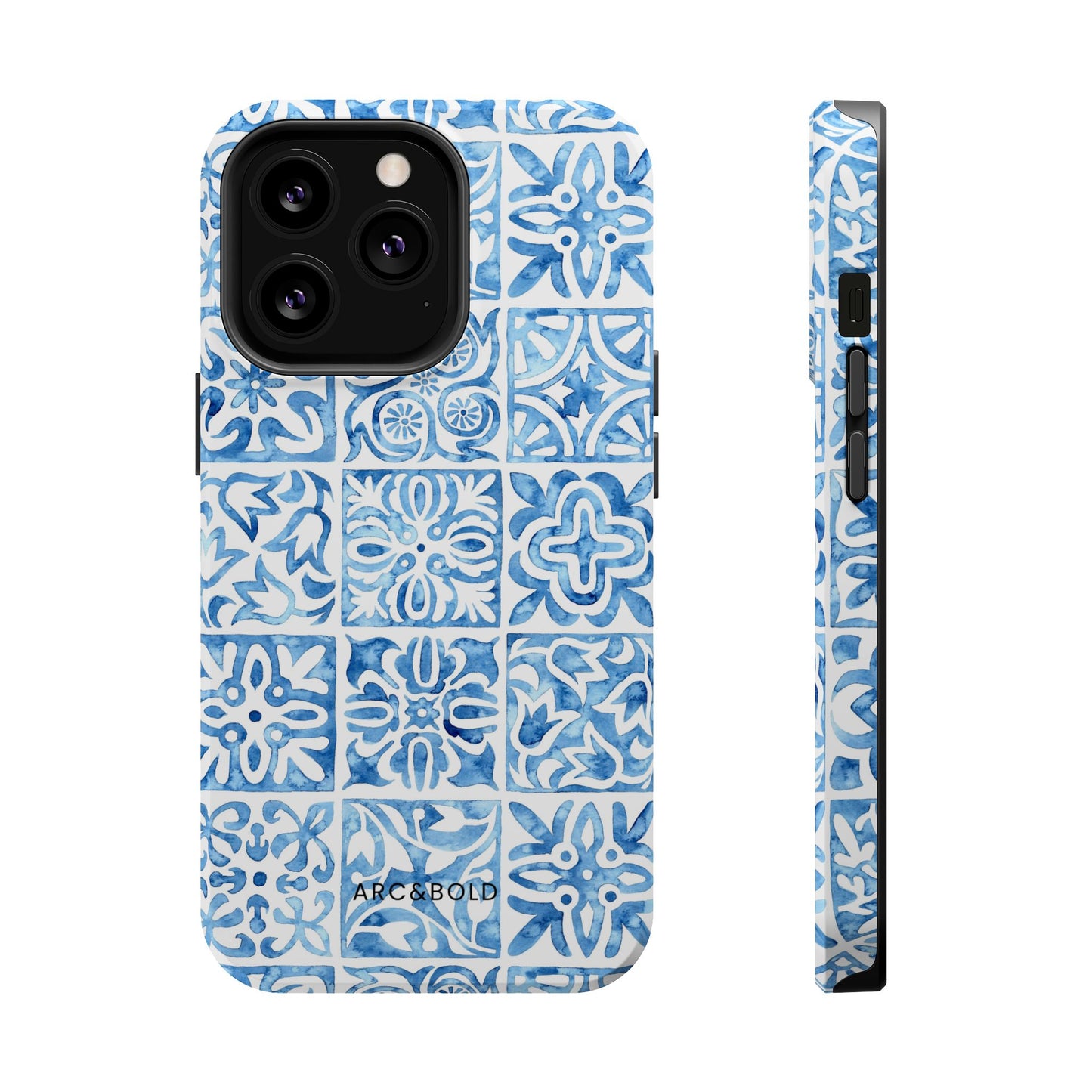 Blue Mosaic - Magnetic Phone Case - Arc & Bold