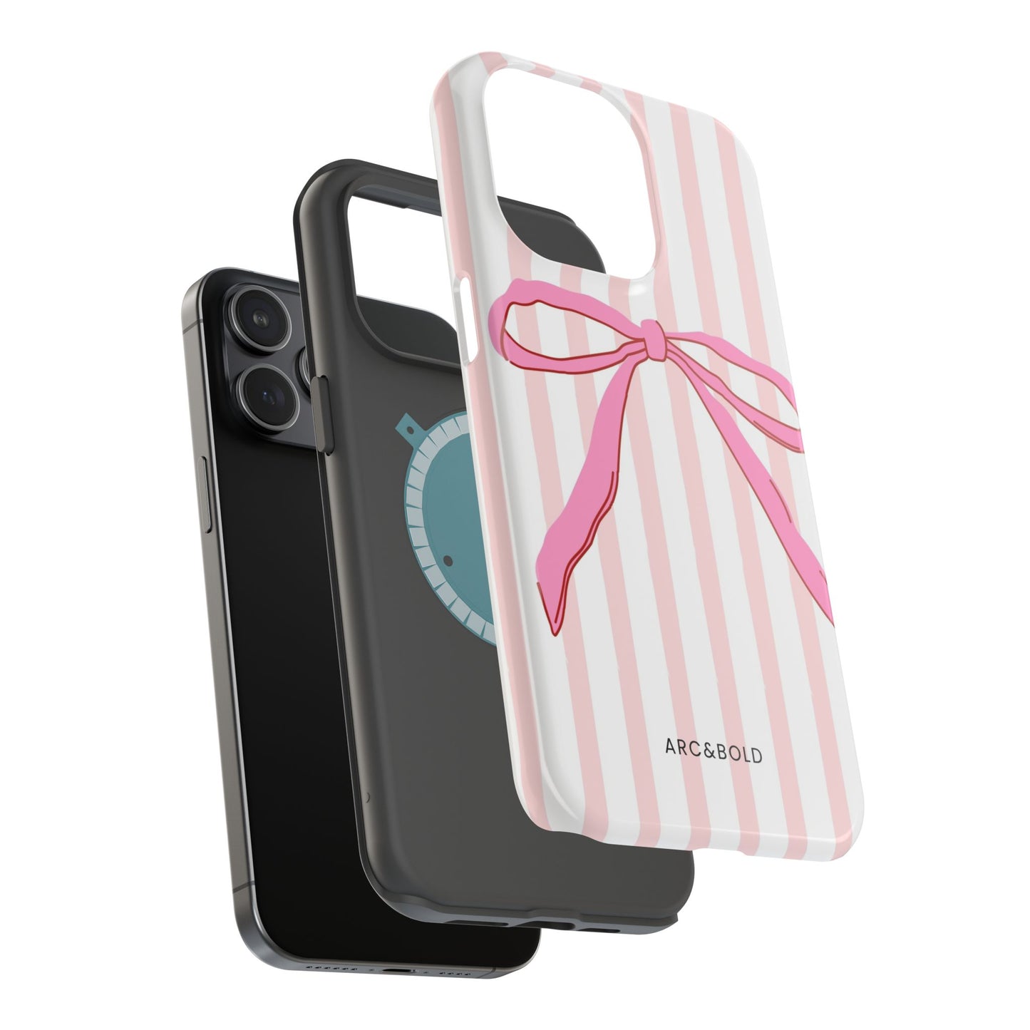 Pink Bow - Magnetic Phone Case - Arc & Bold