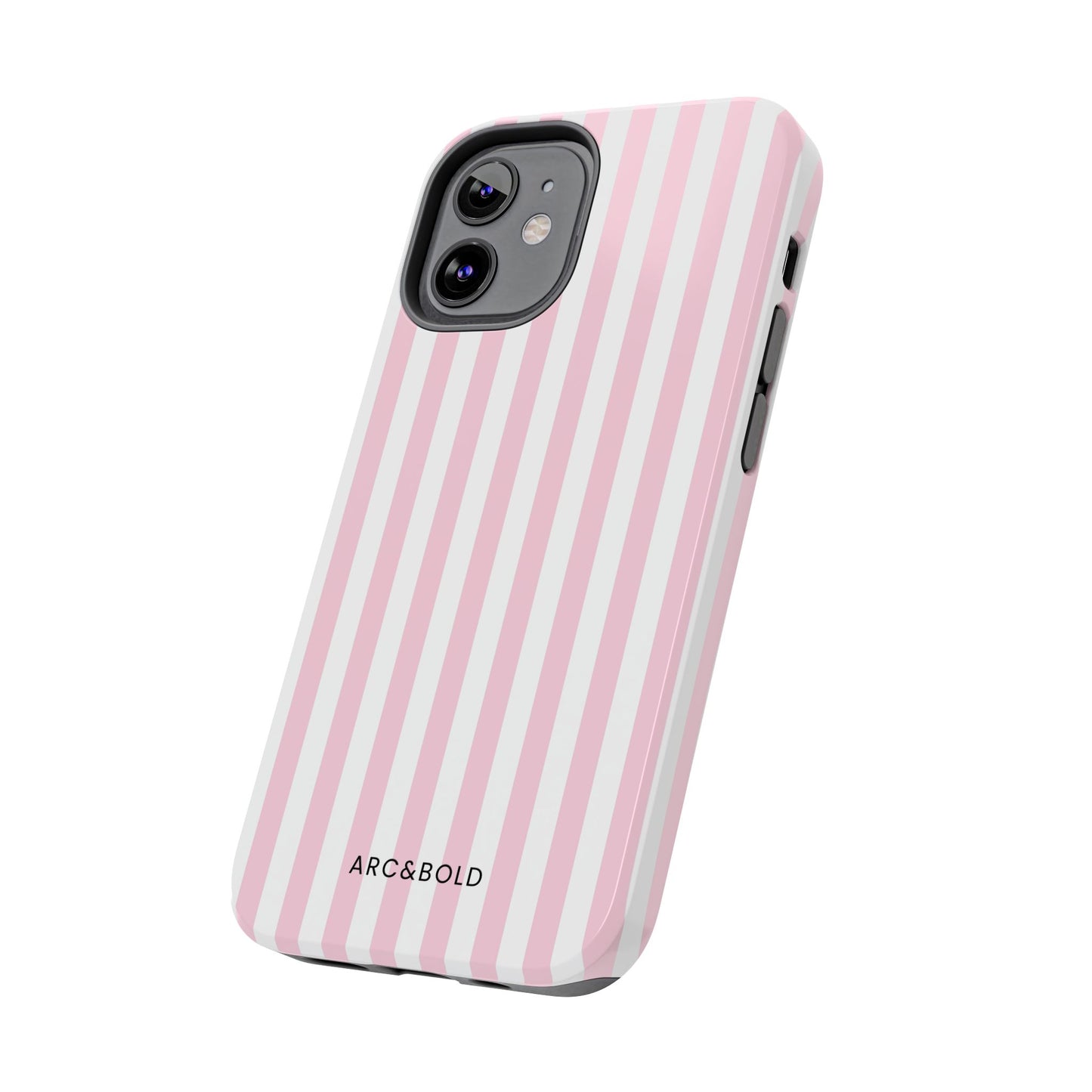 Pink Striped - Tough Phone Case - Arc & Bold