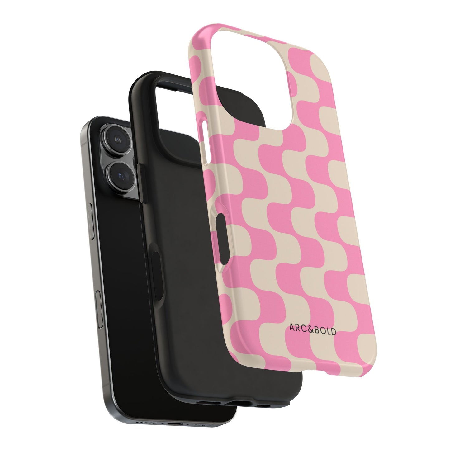 Pink Waves - Tough Phone Case - Arc & Bold
