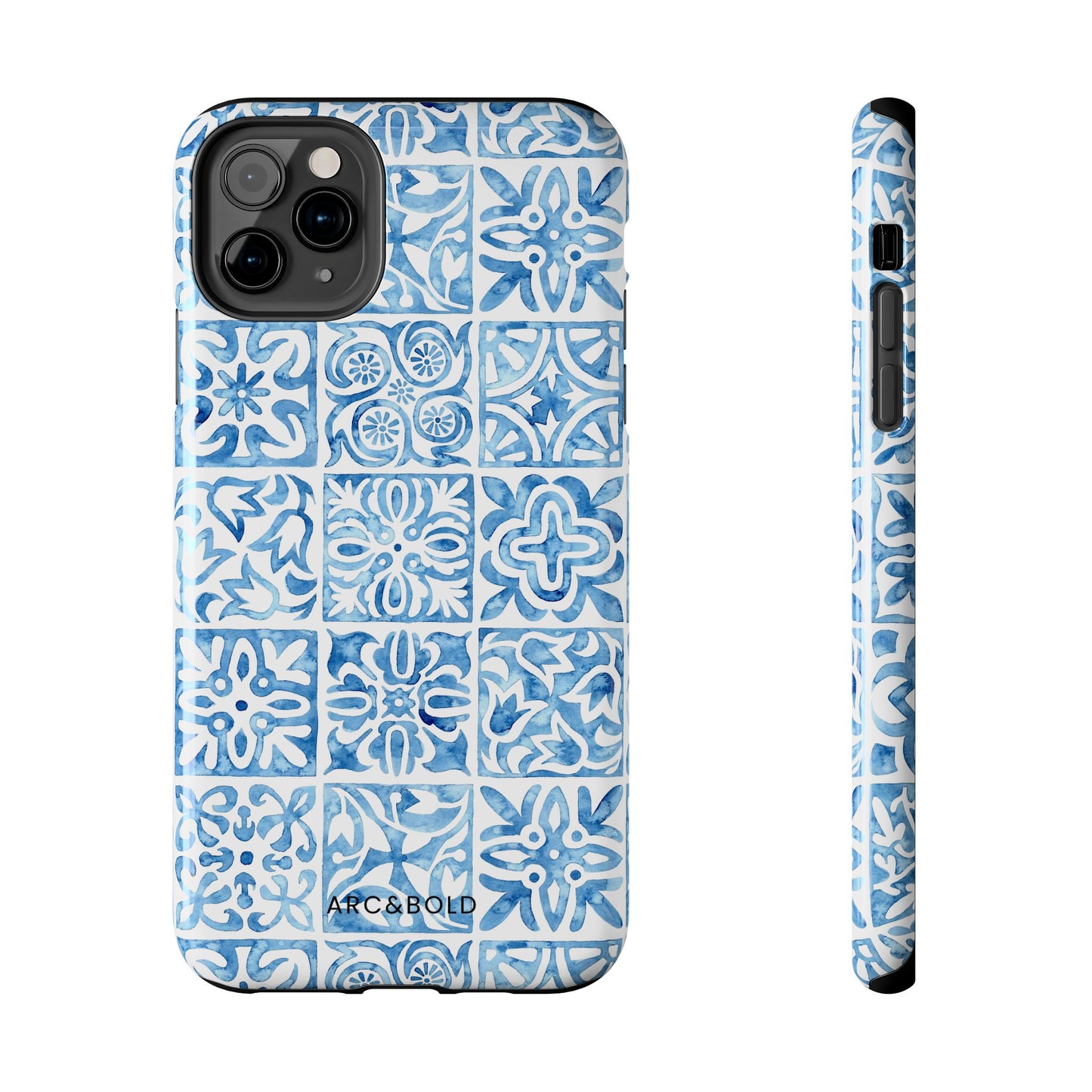 Blue Mosaic - Tough Phone Case - Arc & Bold