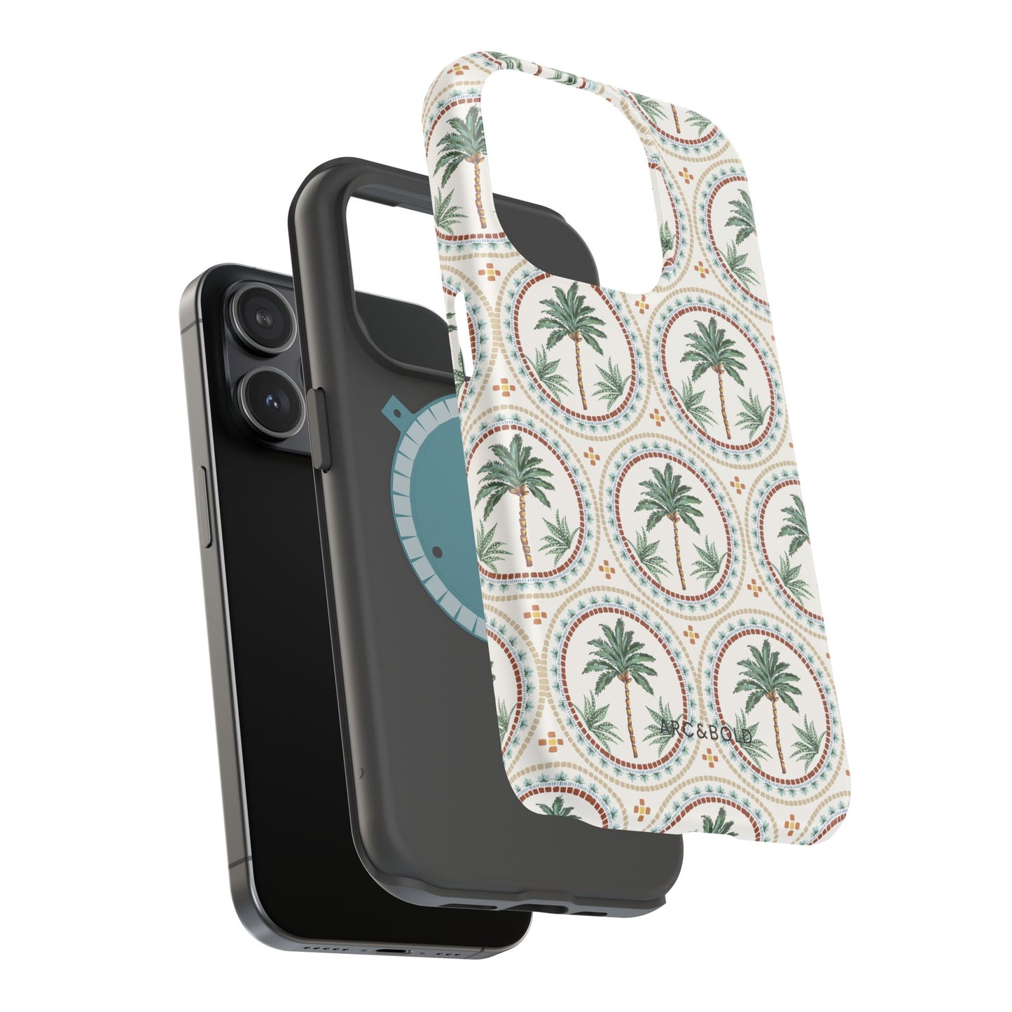 Tropical Tile Palm - Magnetic Tough Case - Arc & Bold