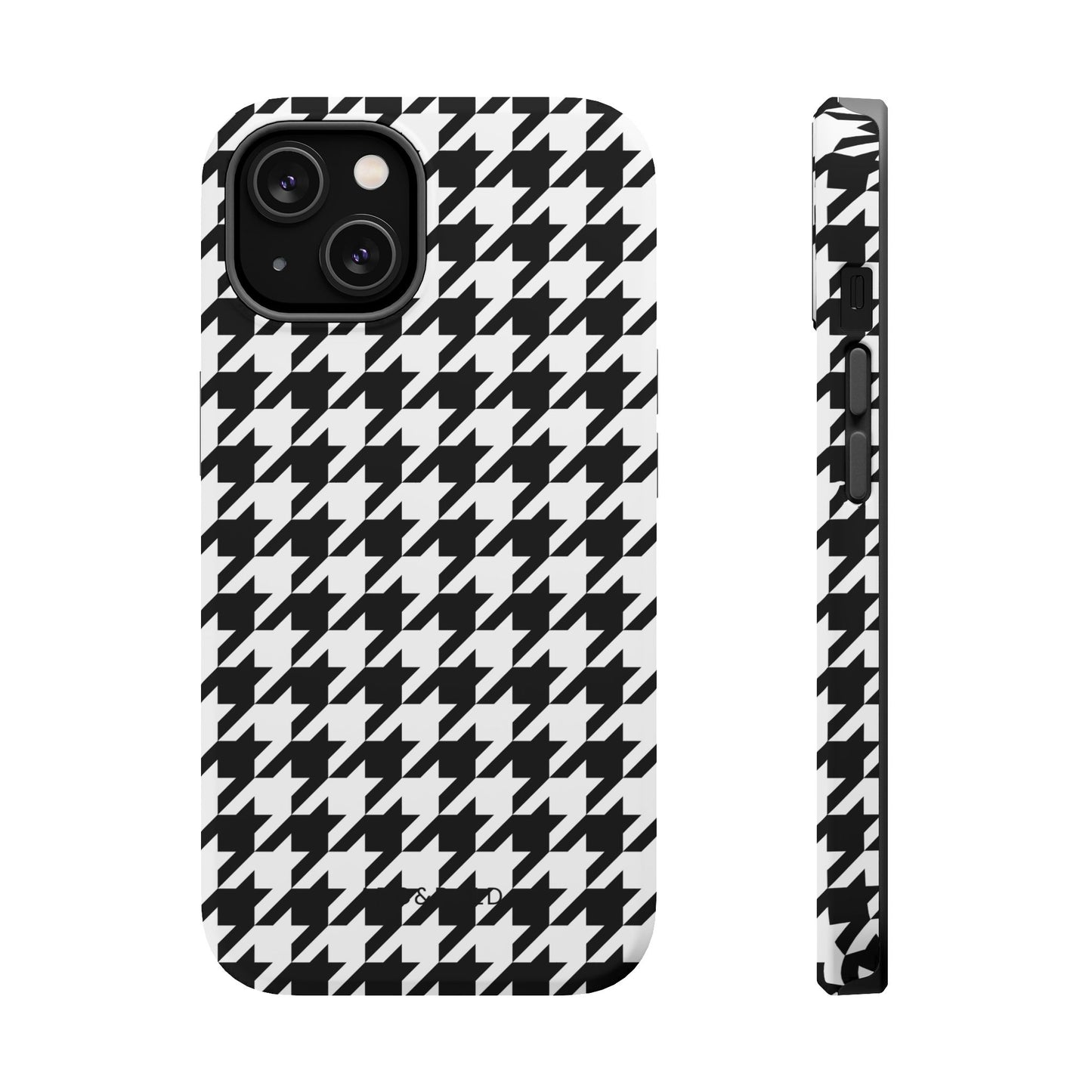 Houndstooth - Magnetic Phone Case - Arc & Bold