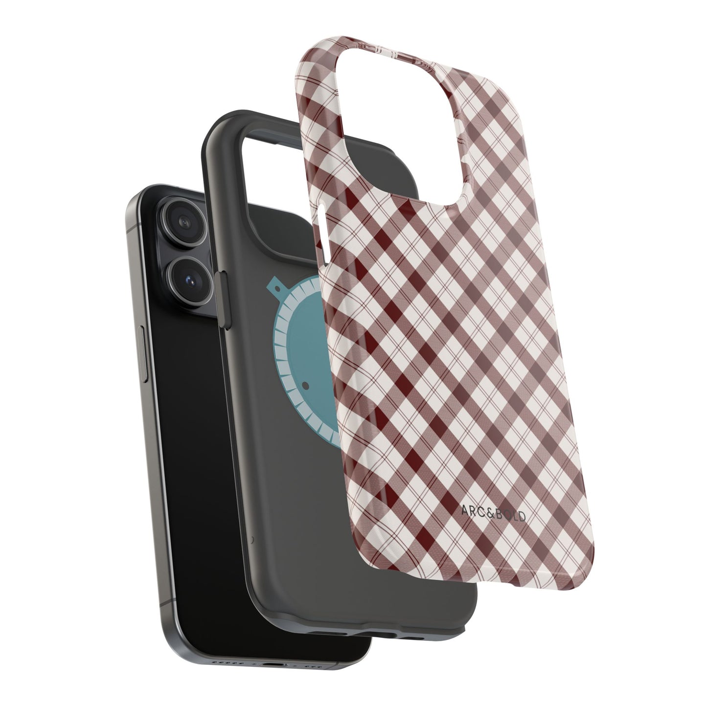 Maroon - Magnetic Tough Case - Arc & Bold