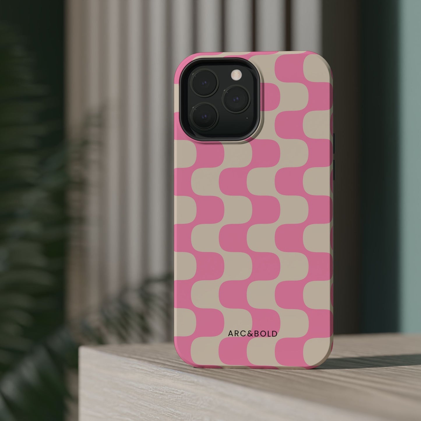 Pink Waves - Magnetic Phone Case - Arc & Bold