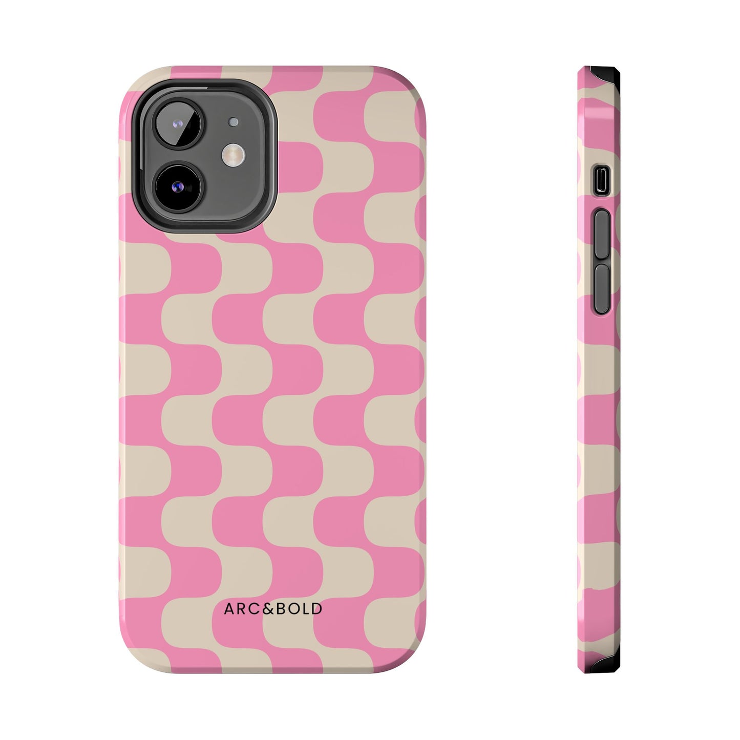 Pink Waves - Tough Phone Case - Arc & Bold