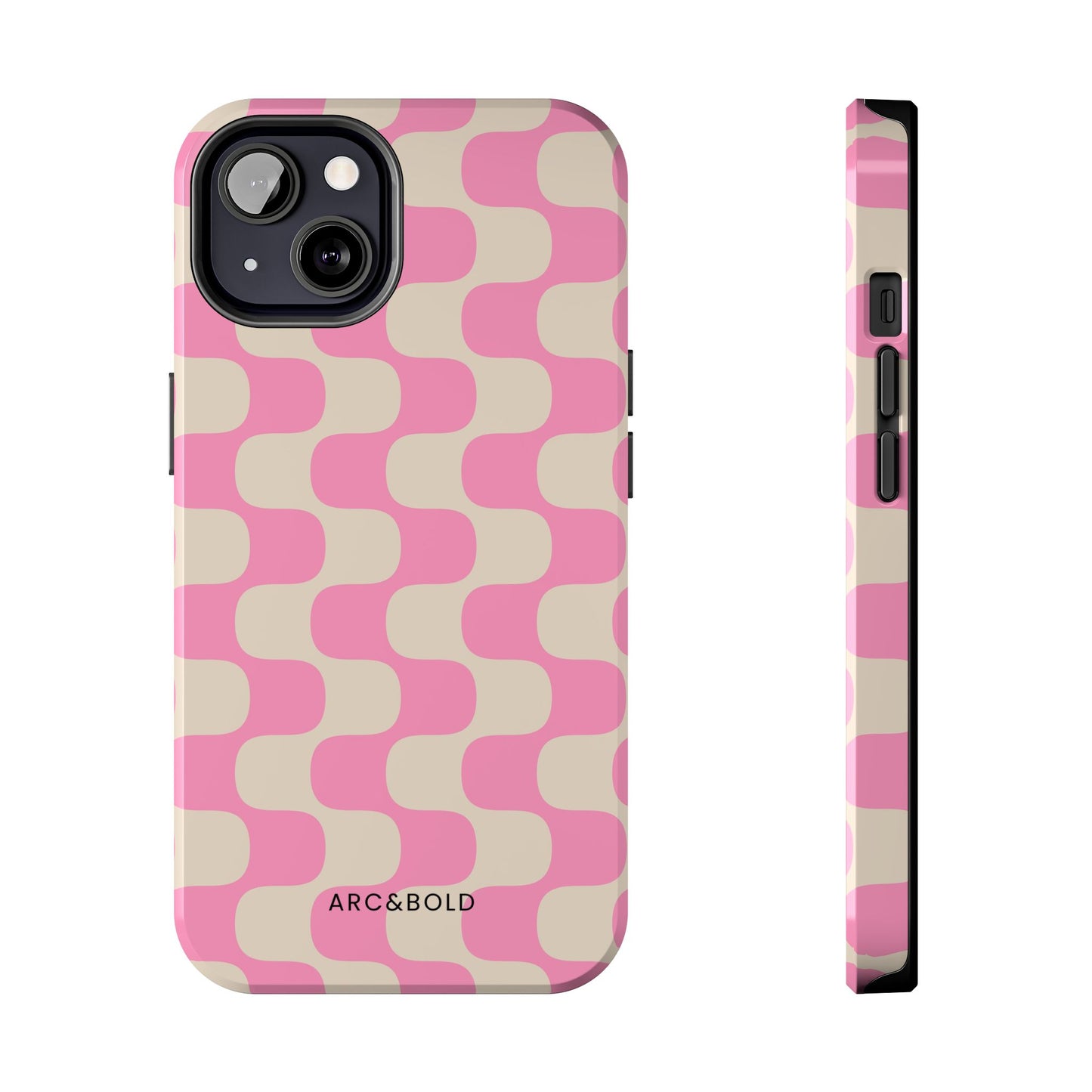 Pink Waves - Tough Phone Case - Arc & Bold