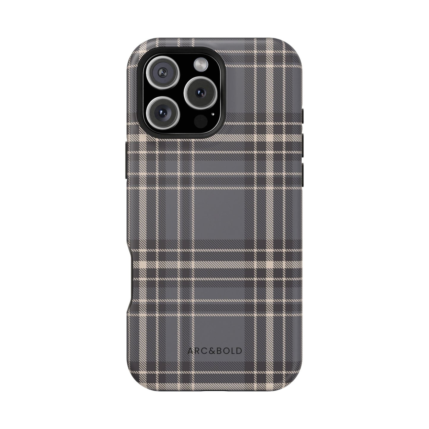 Monochrome Tartan - Magnetic Tough Case - Arc & Bold
