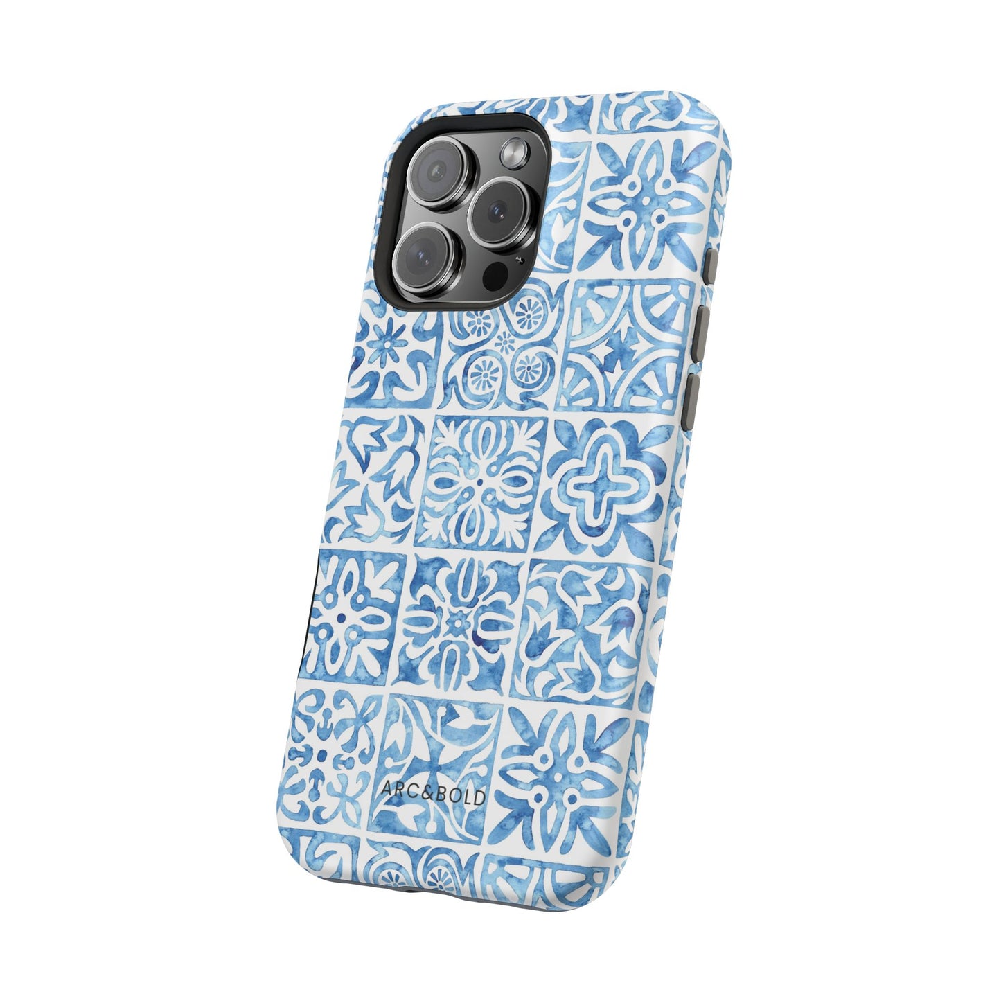 Blue Mosaic - Magnetic Phone Case - Arc & Bold