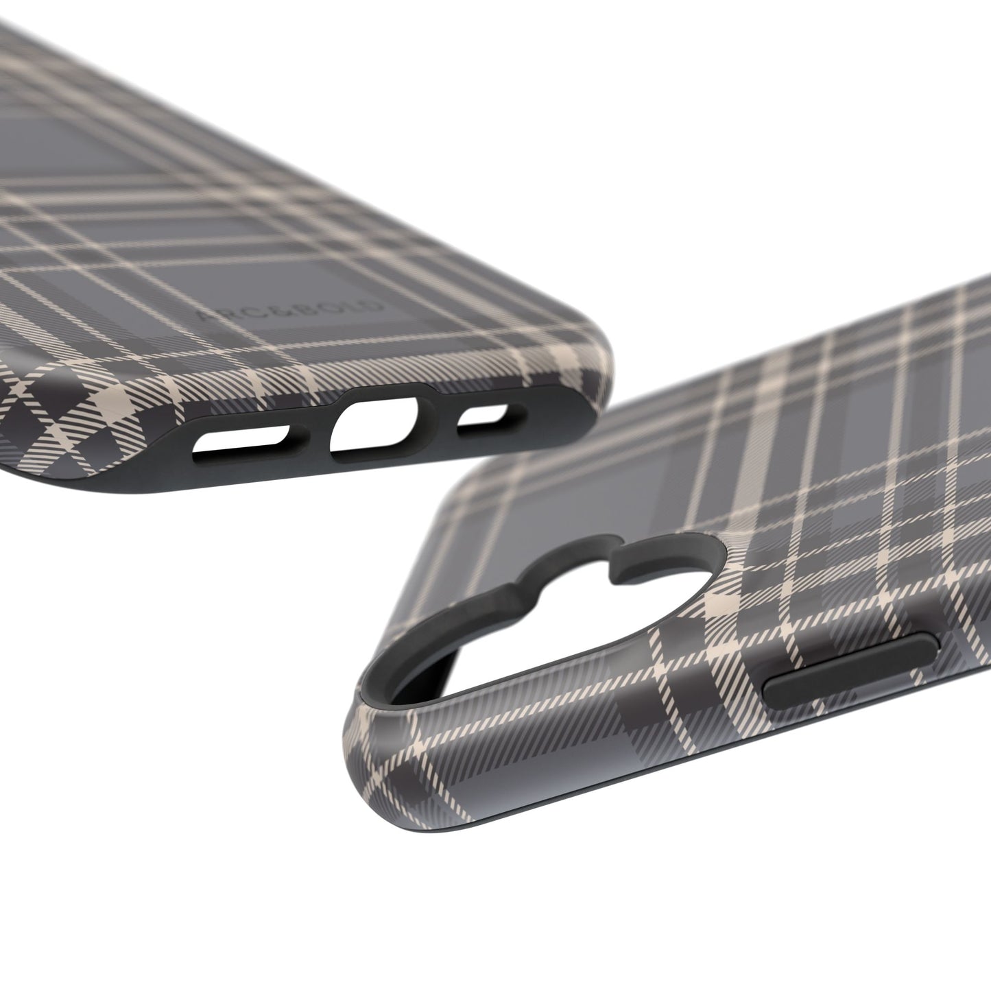 Monochrome Tartan - Magnetic Tough Case - Arc & Bold