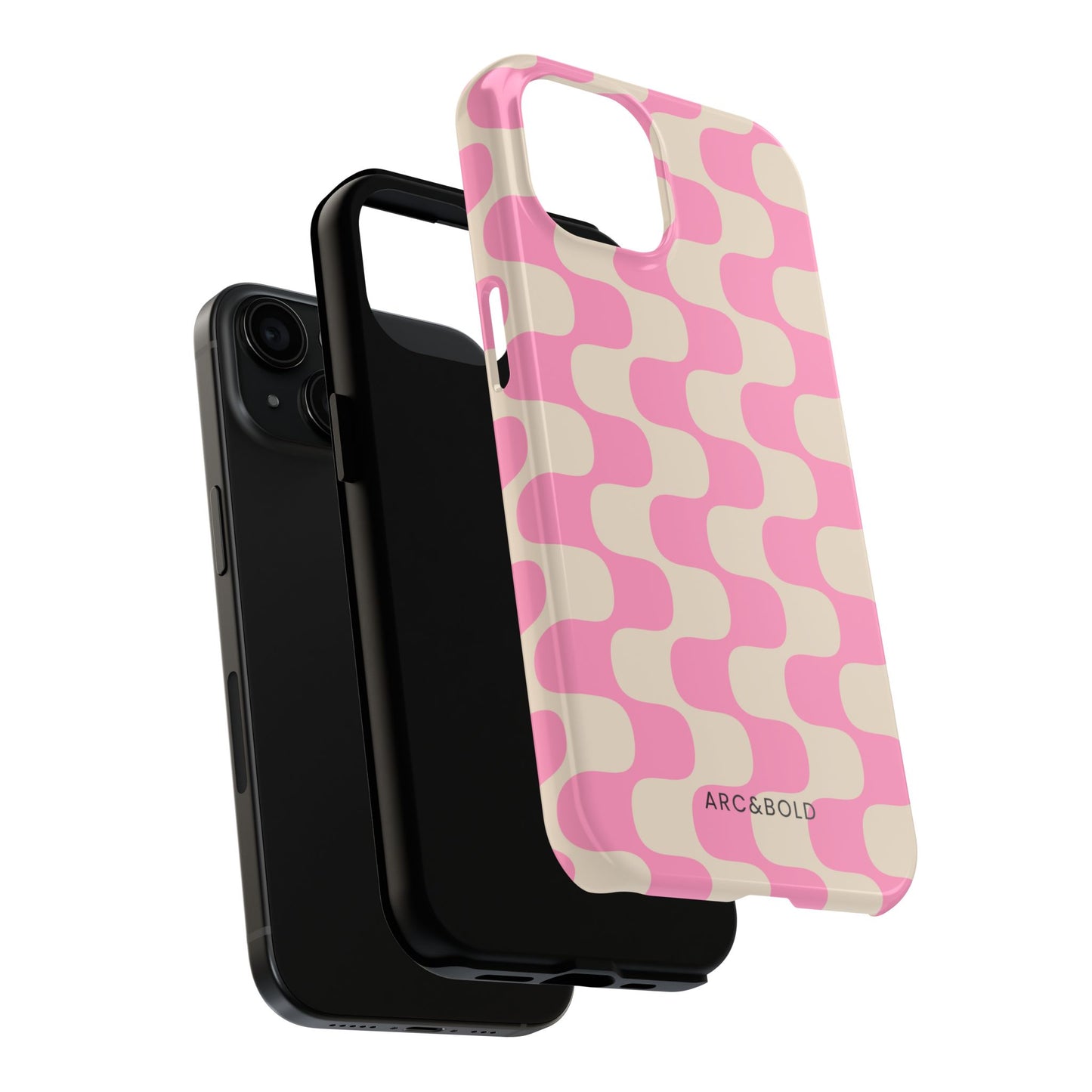 Pink Waves - Tough Phone Case - Arc & Bold