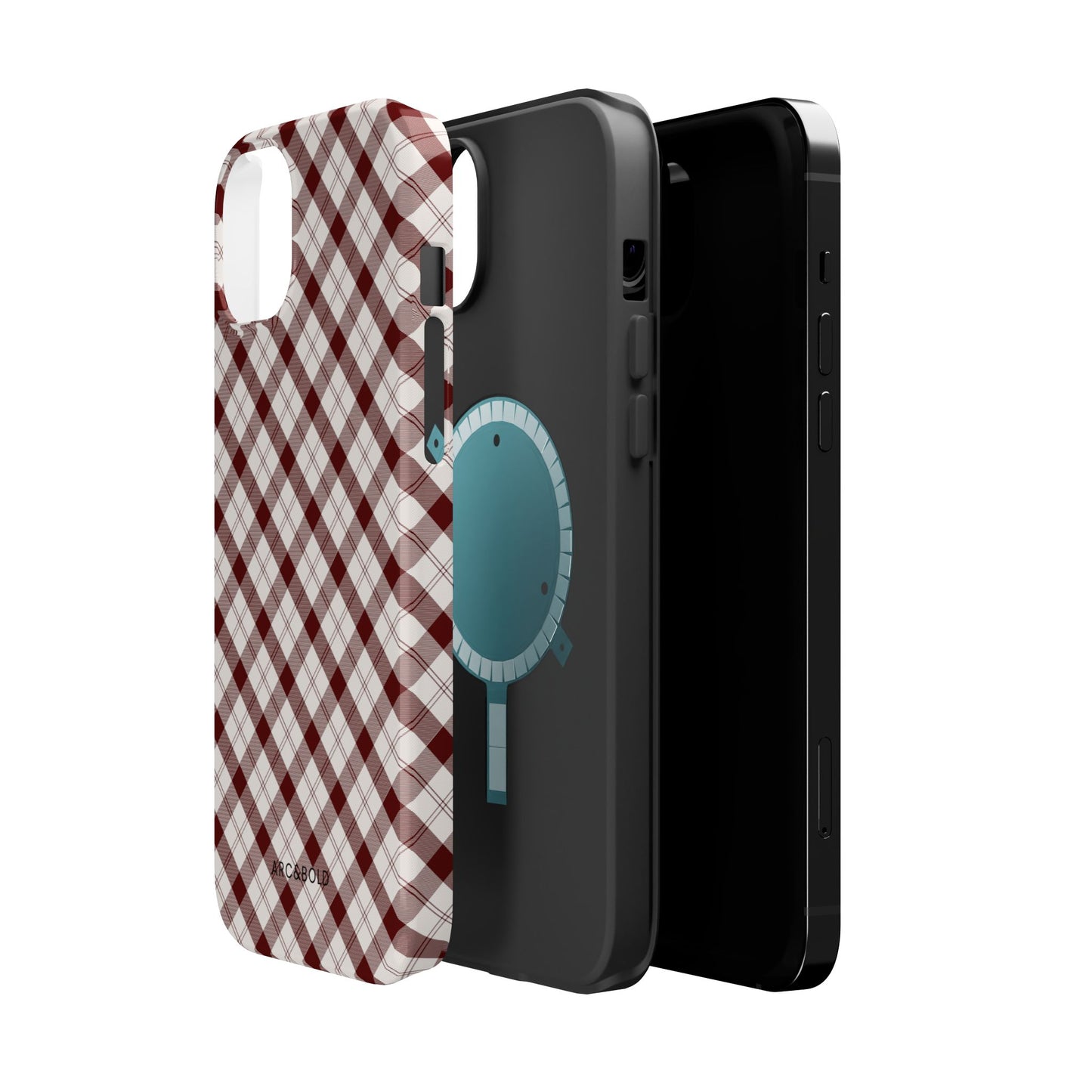 Maroon - Magnetic Tough Case - Arc & Bold