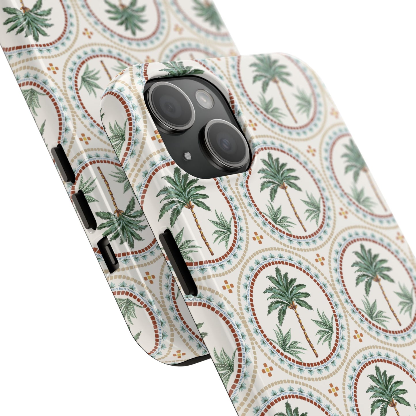 Tropical Tile Palm - Tough Phone Case - Arc & Bold