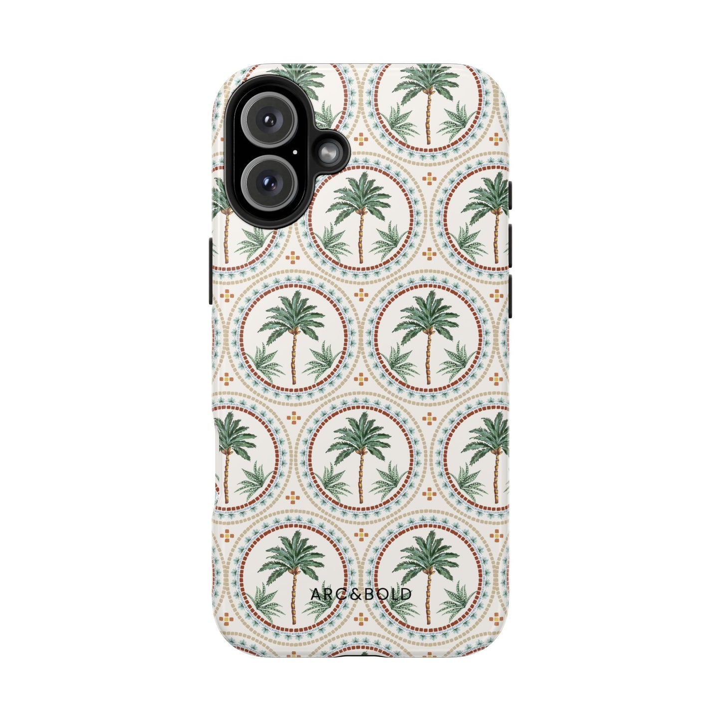 Tropical Tile Palm - Tough Phone Case - Arc & Bold