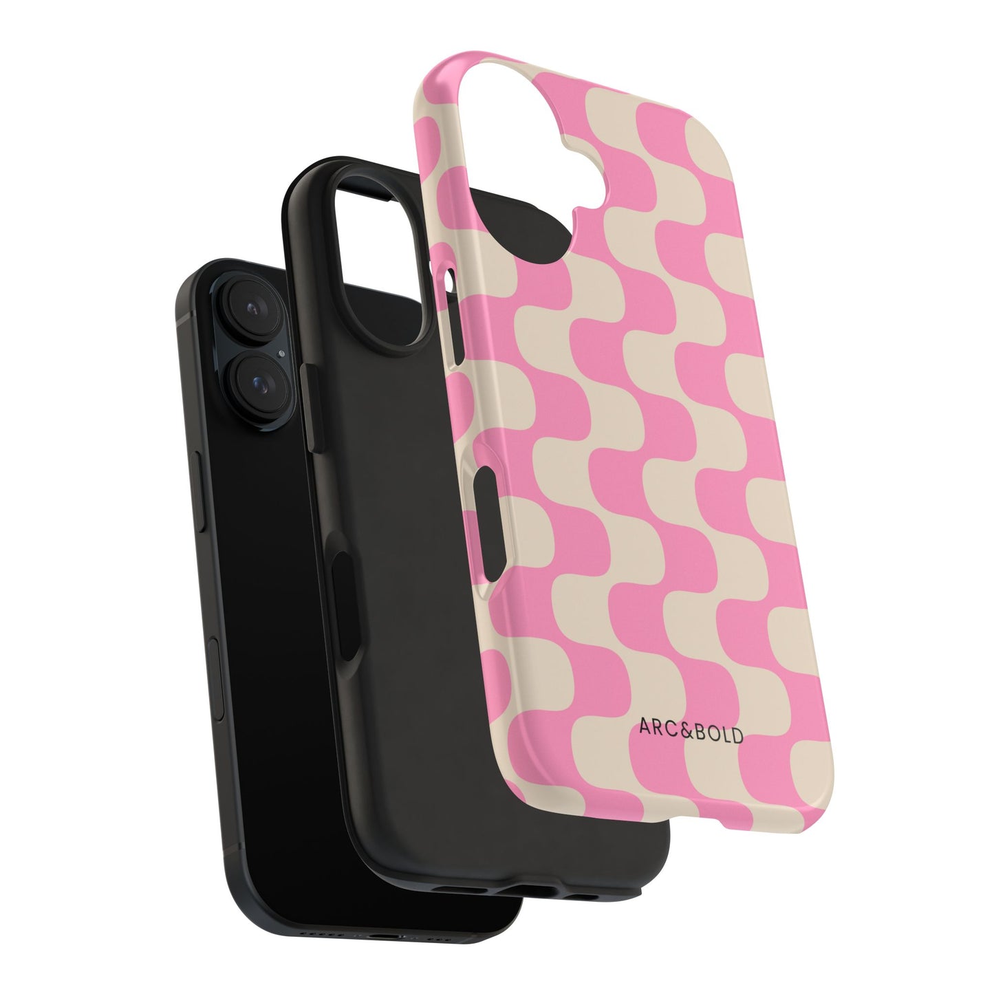Pink Waves - Tough Phone Case - Arc & Bold