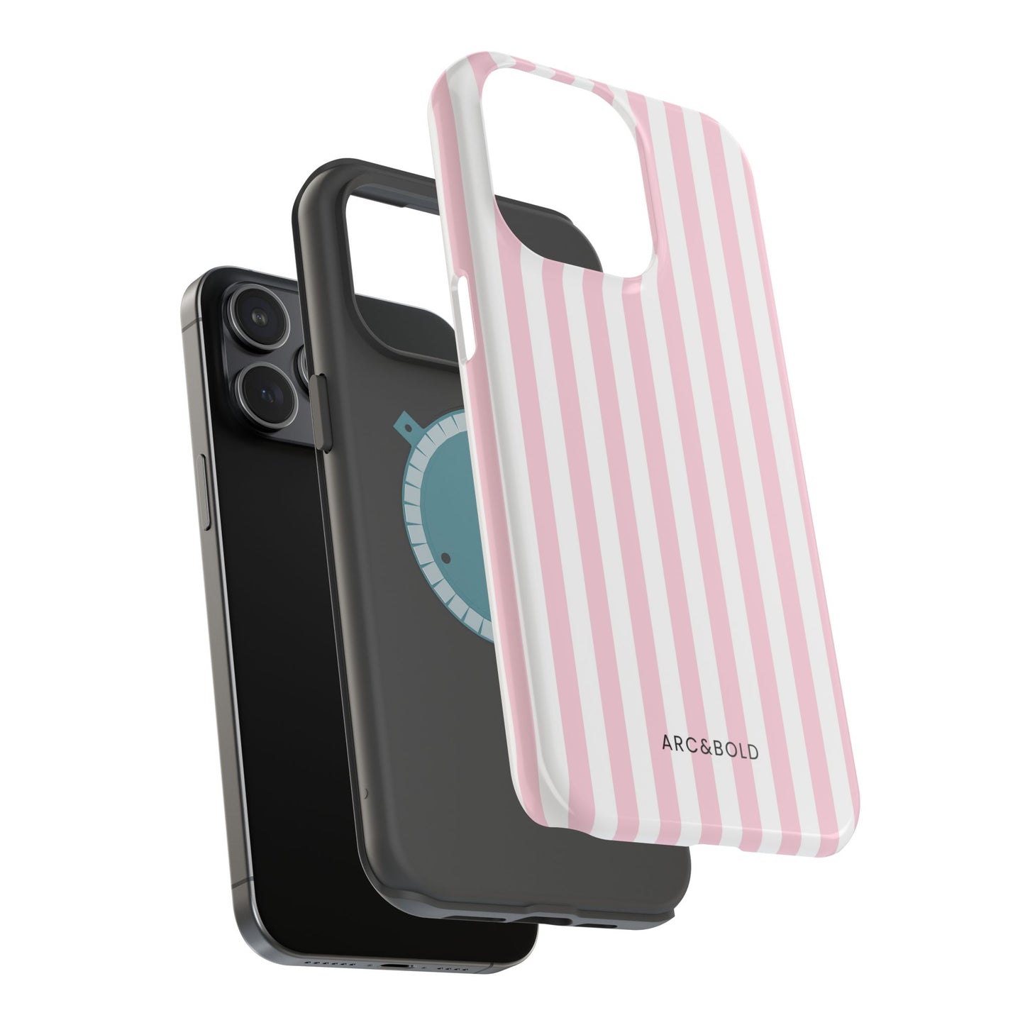 Pink Striped - Magnetic Tough Case - Arc & Bold