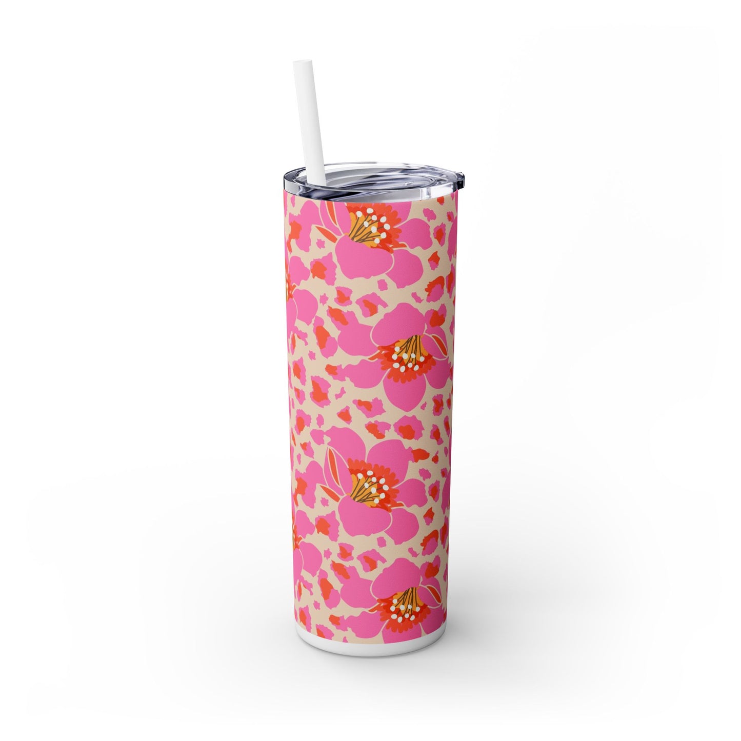 Radiant Garden - Skinny Tumbler with Straw, 20oz - Arc & Bold