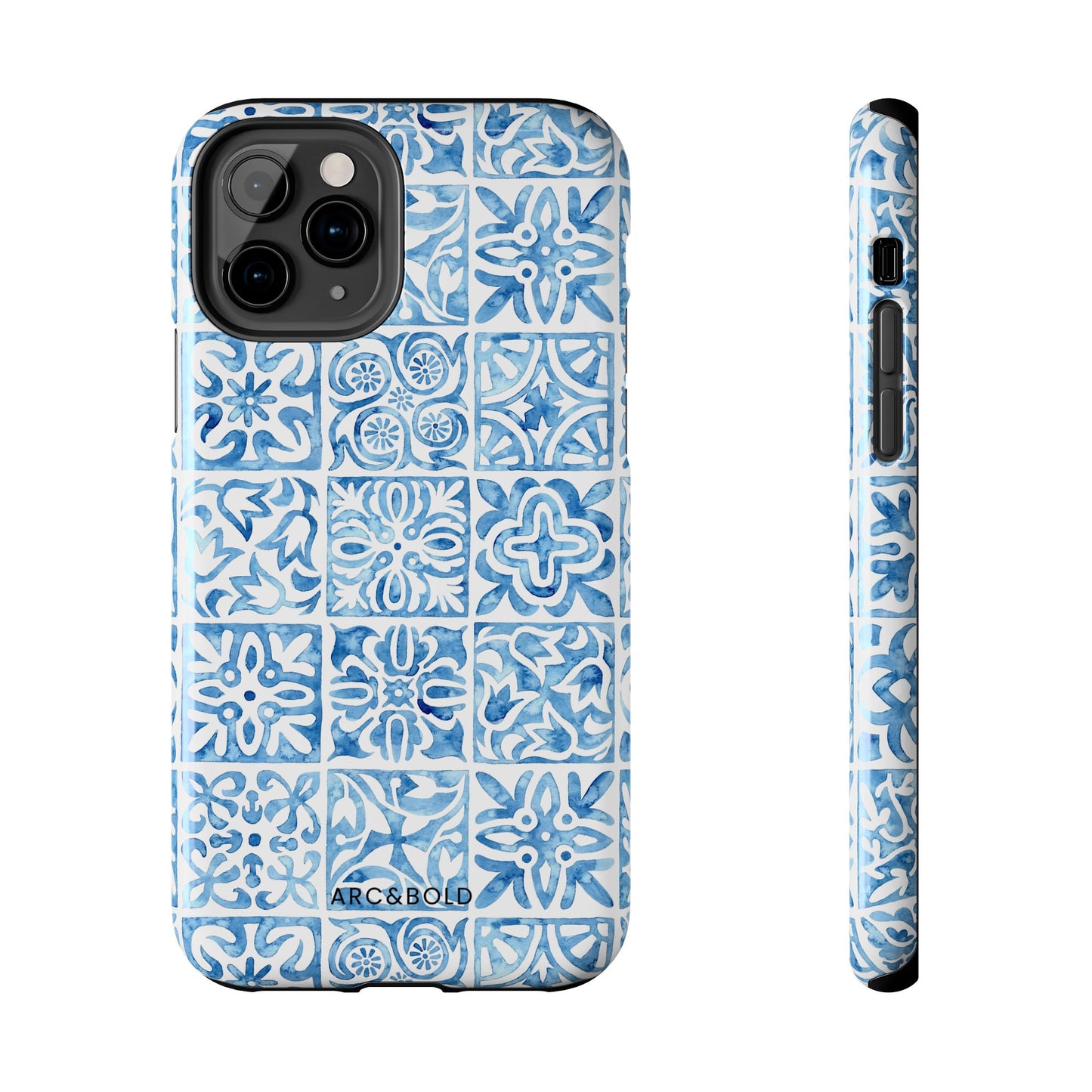 Blue Mosaic - Tough Phone Case - Arc & Bold