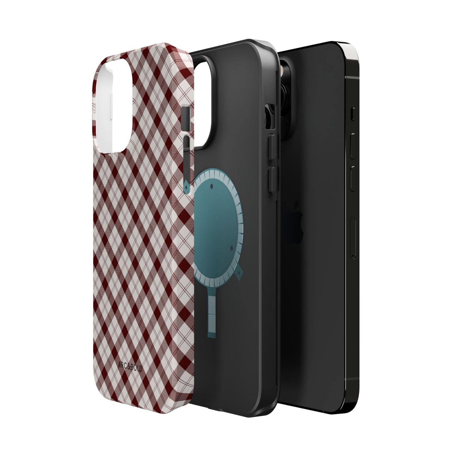 Maroon - Magnetic Tough Case - Arc & Bold
