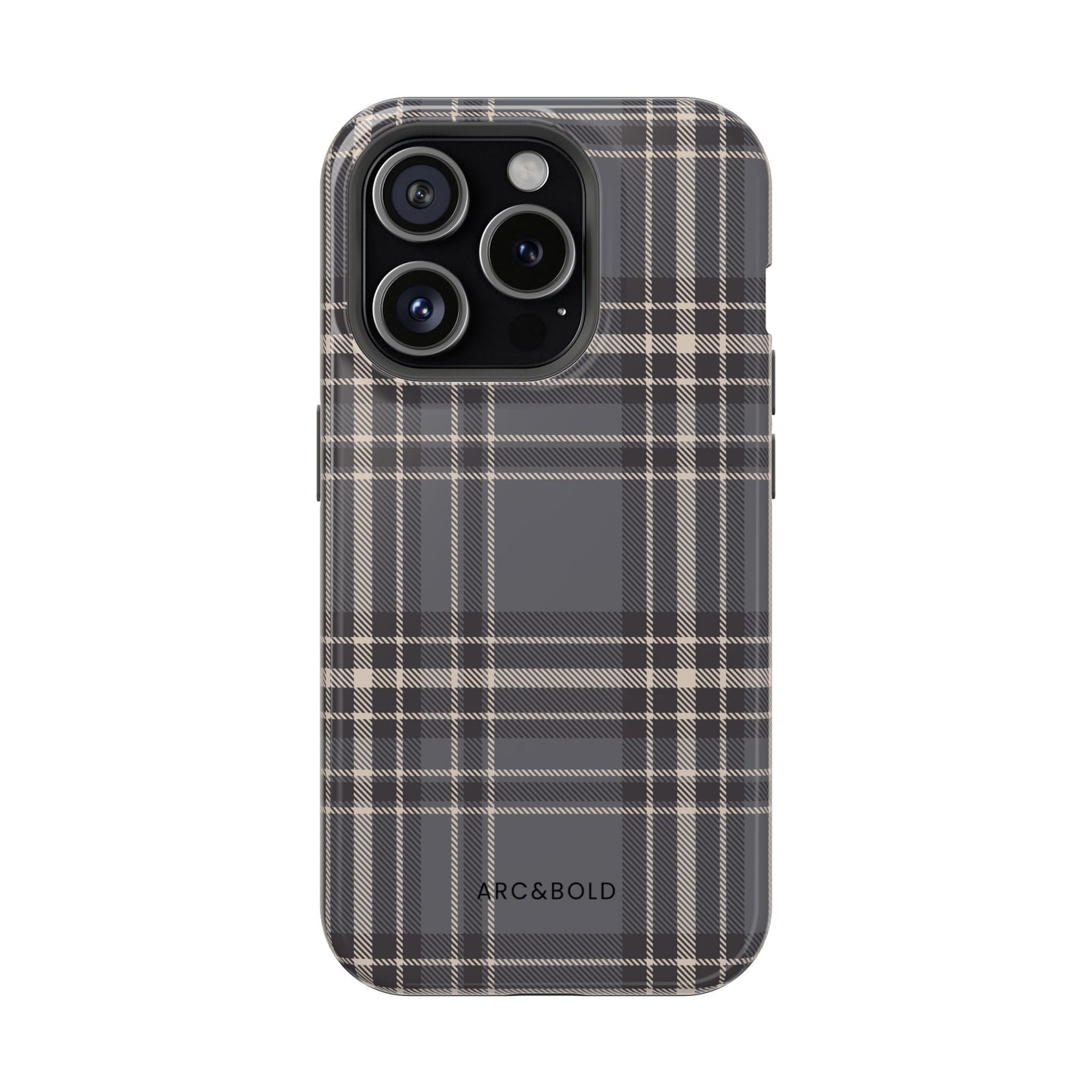 Monochrome Tartan - Magnetic Tough Case - Arc & Bold