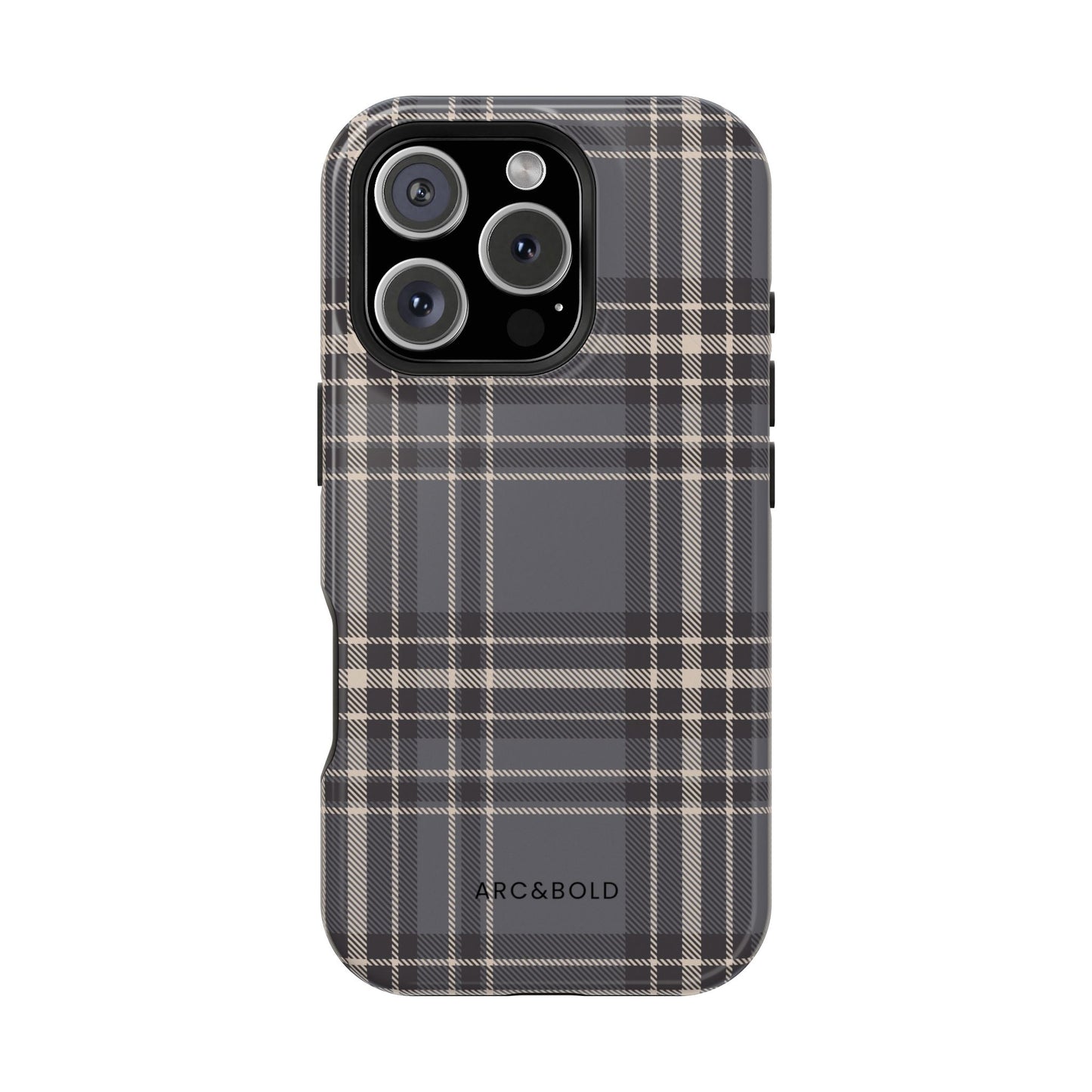 Monochrome Tartan - Magnetic Tough Case - Arc & Bold