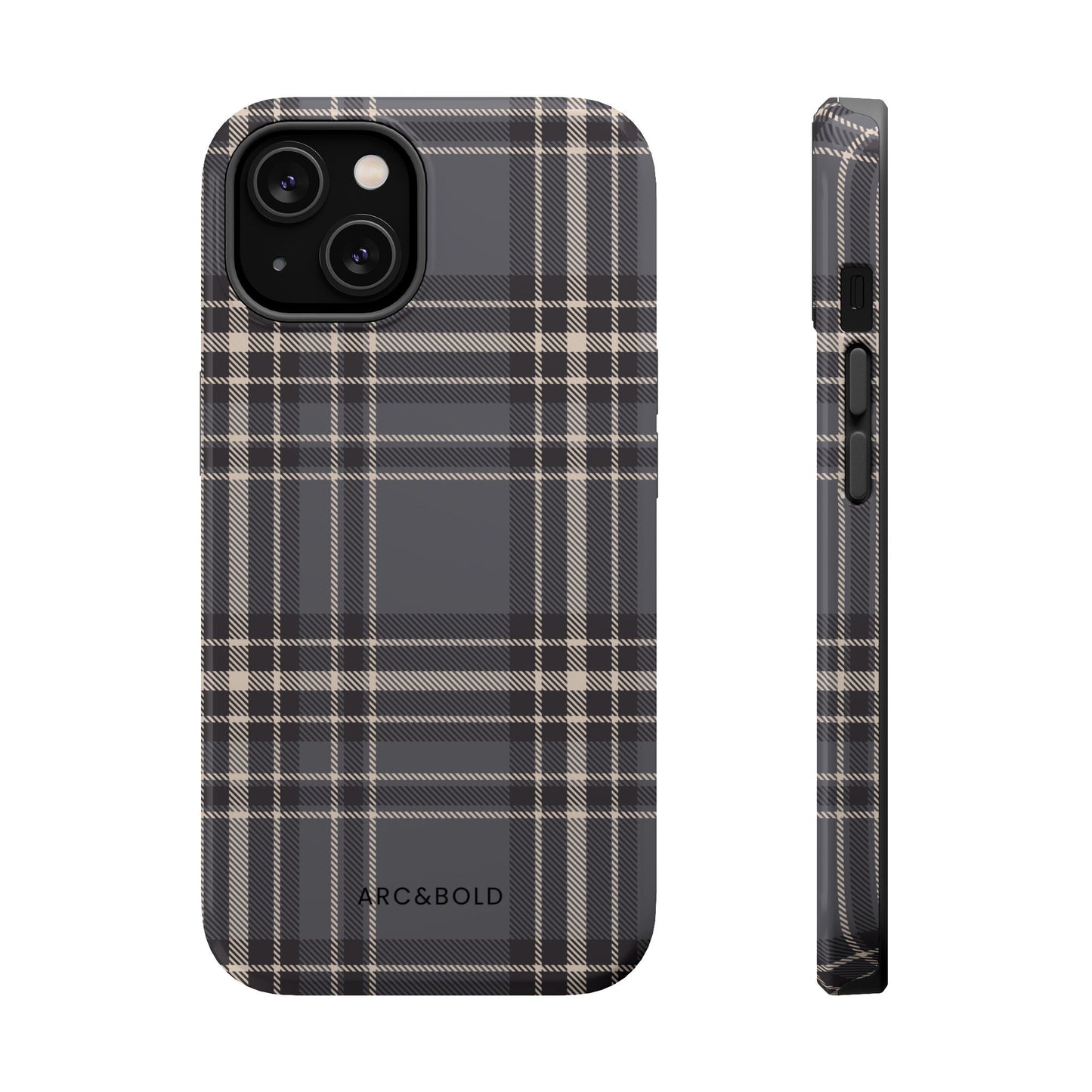 Monochrome Tartan - Magnetic Tough Case - Arc & Bold