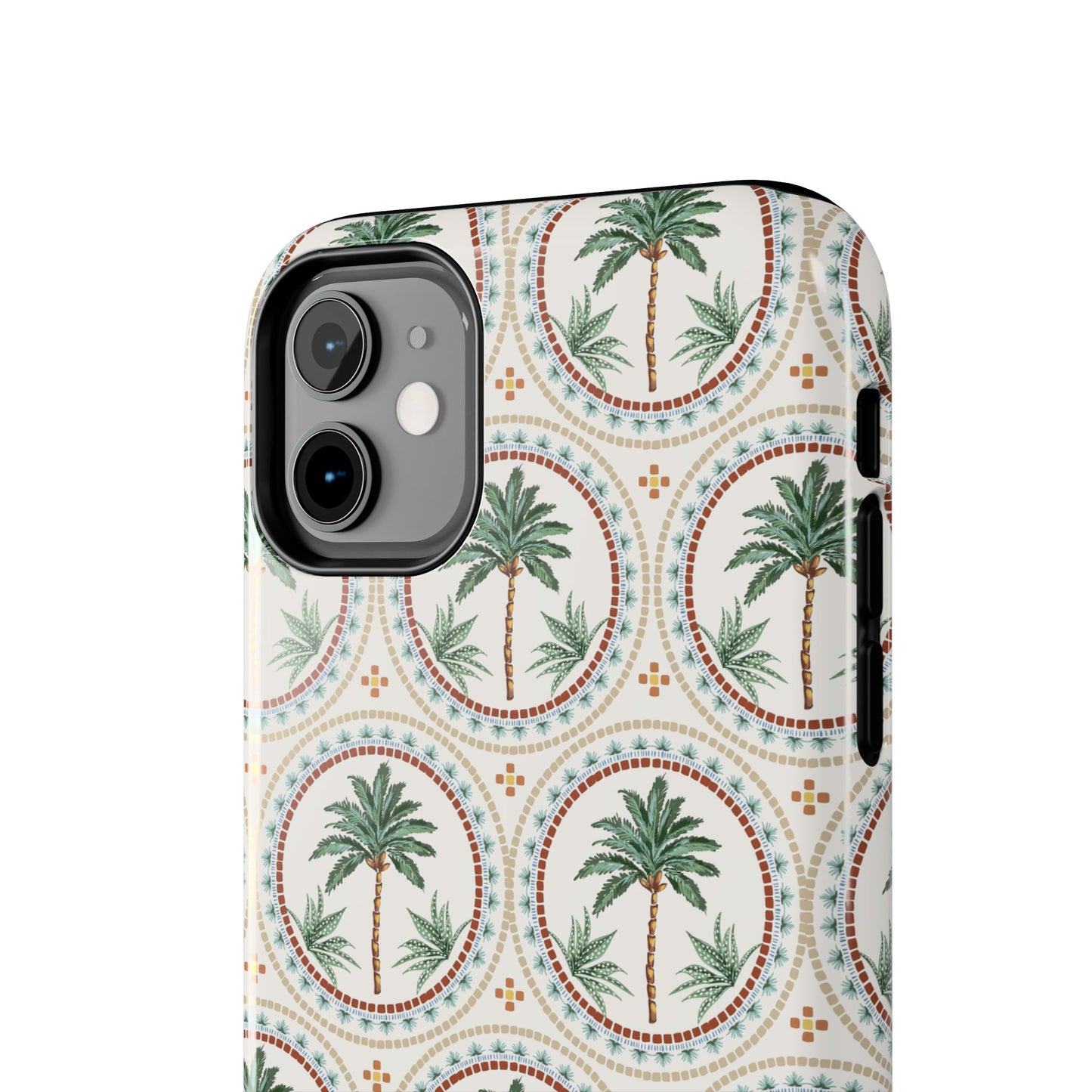 Tropical Tile Palm - Tough Phone Case - Arc & Bold