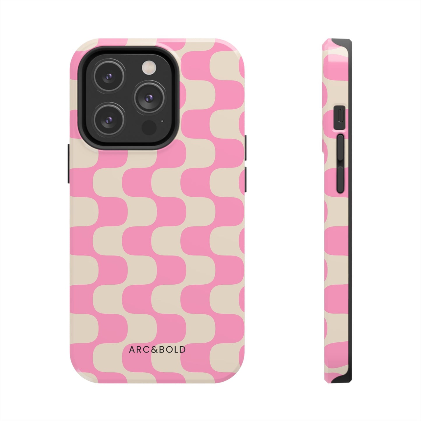 Pink Waves - Tough Phone Case - Arc & Bold