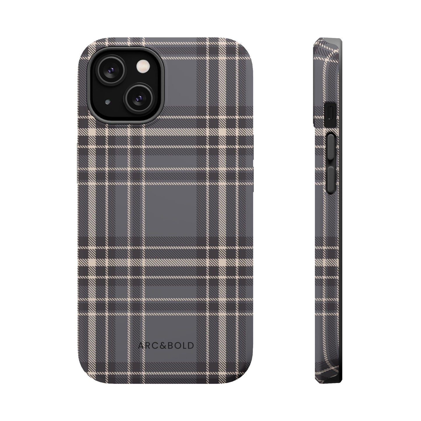 Monochrome Tartan - Magnetic Tough Case - Arc & Bold