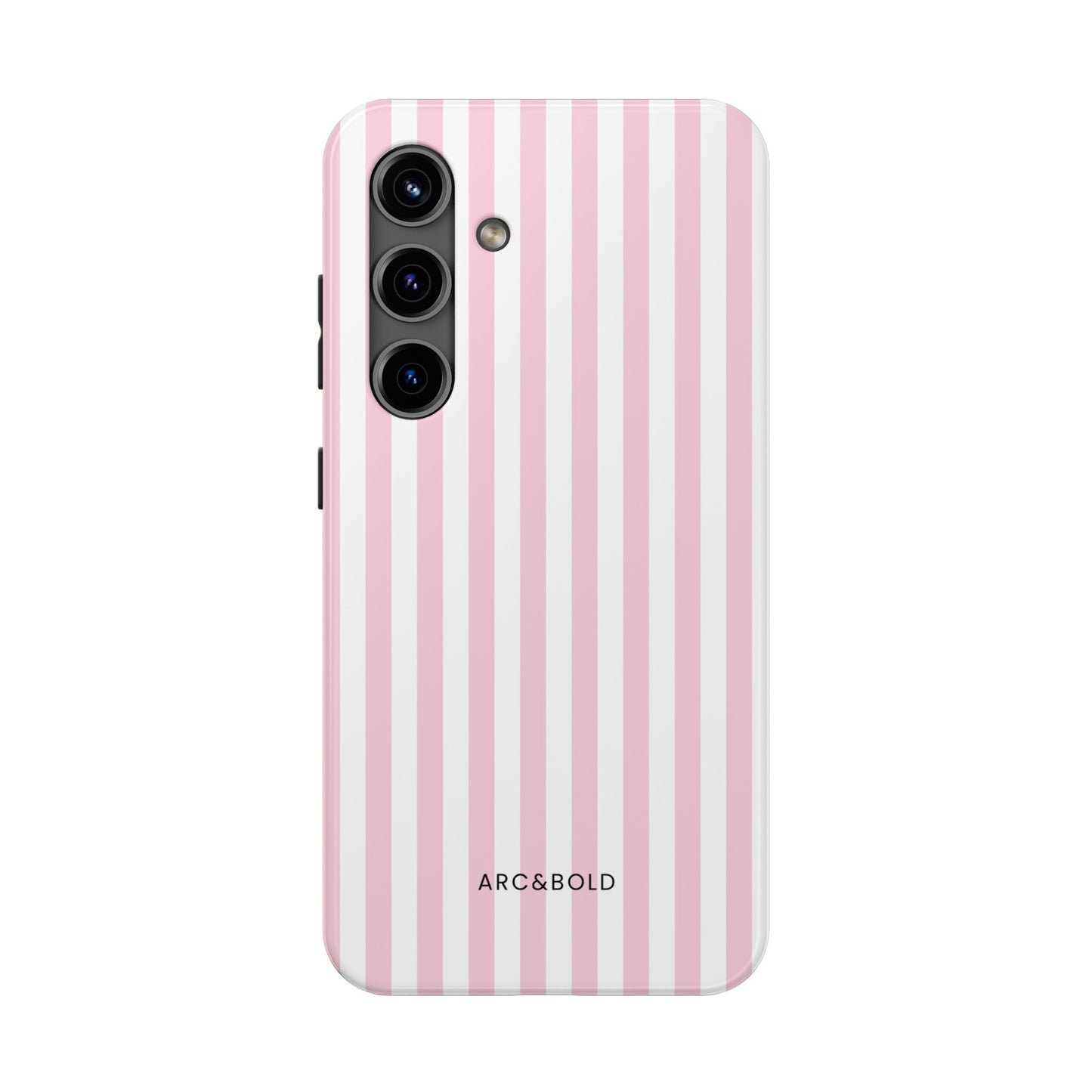 Pink Striped - Tough Phone Case - Arc & Bold