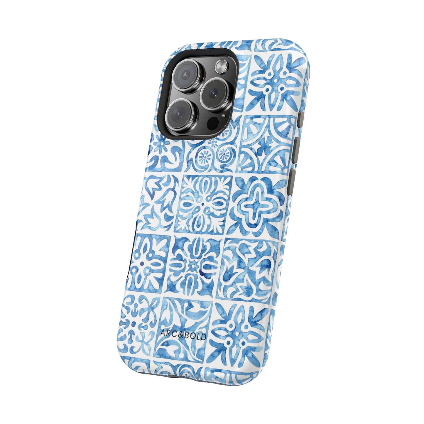 Blue Mosaic - Magnetic Phone Case - Arc & Bold
