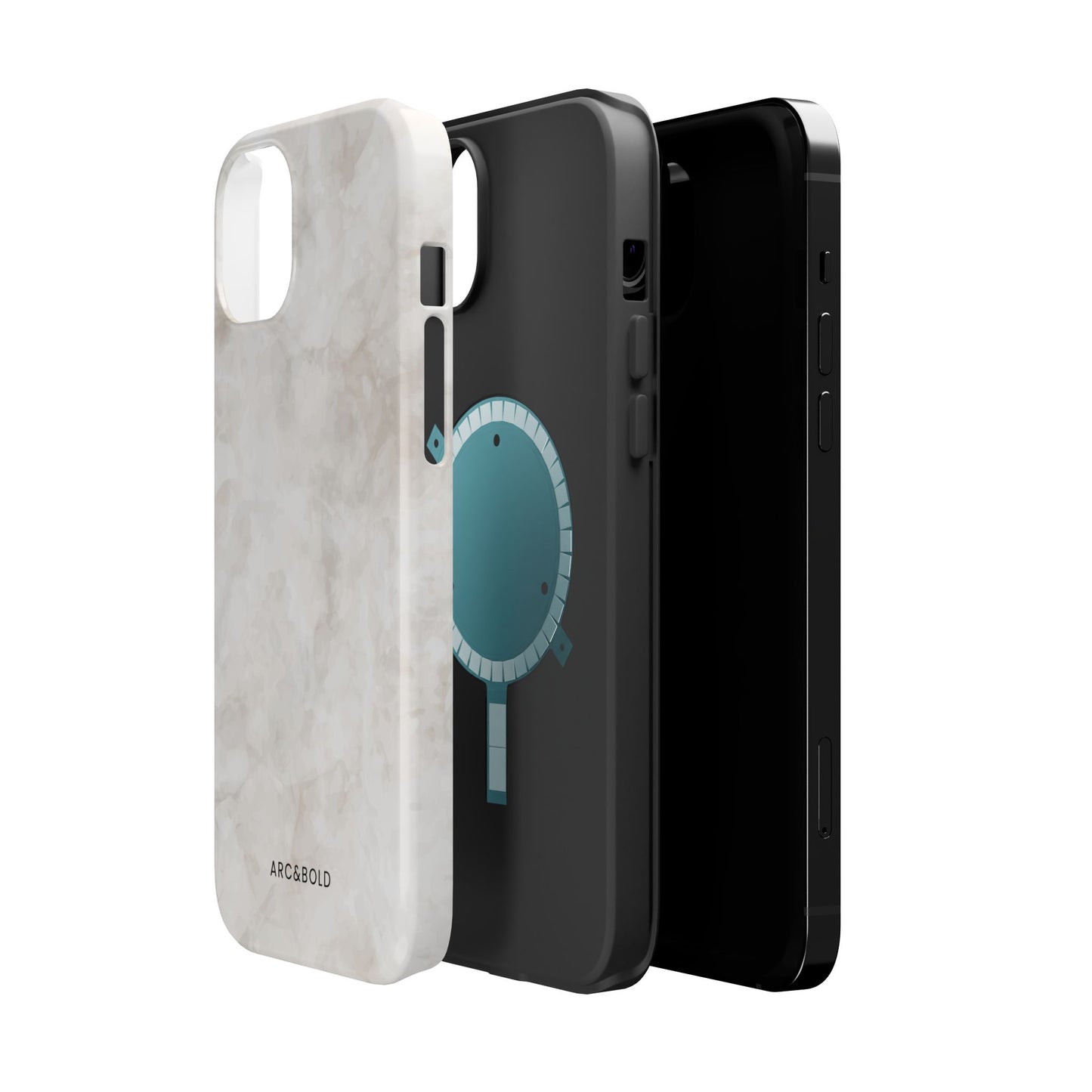 Marble - Magnetic Phone Case - Arc & Bold