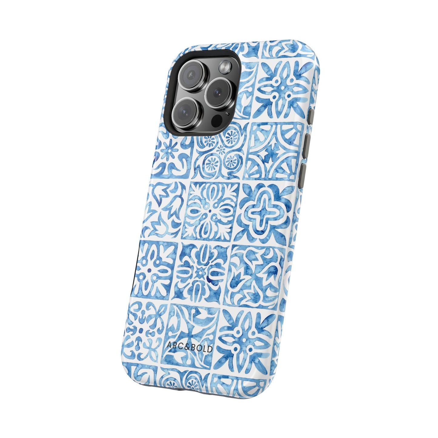 Blue Mosaic - Magnetic Phone Case - Arc & Bold