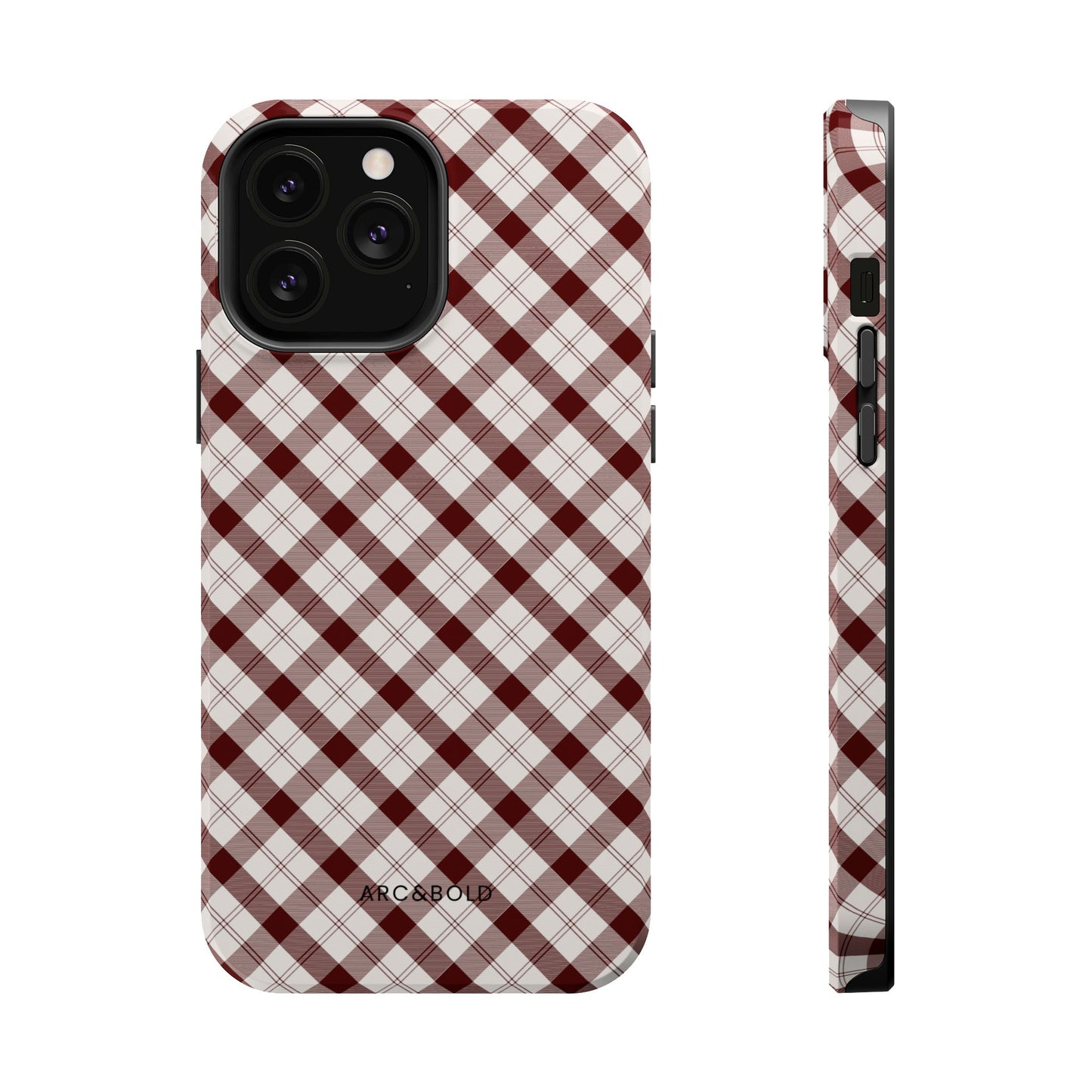 Maroon - Magnetic Tough Case - Arc & Bold