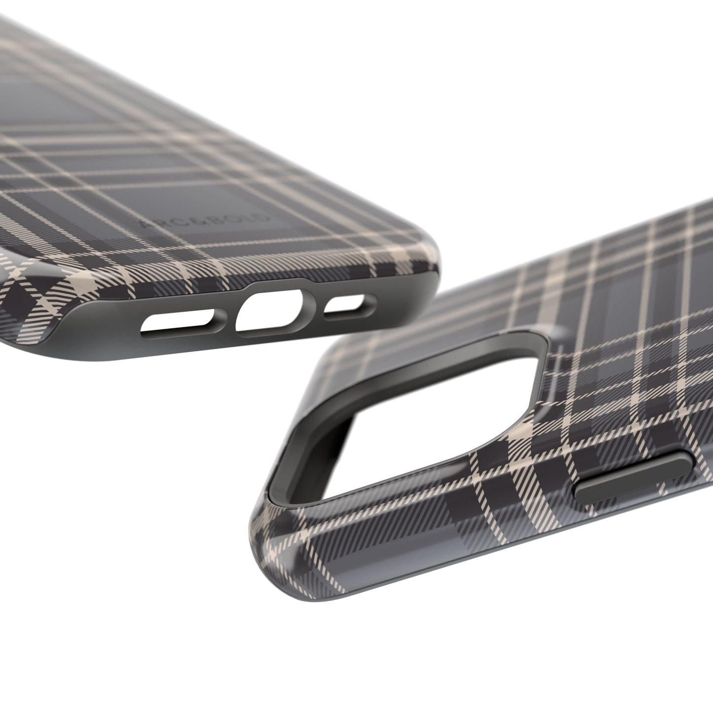 Monochrome Tartan - Magnetic Tough Case - Arc & Bold