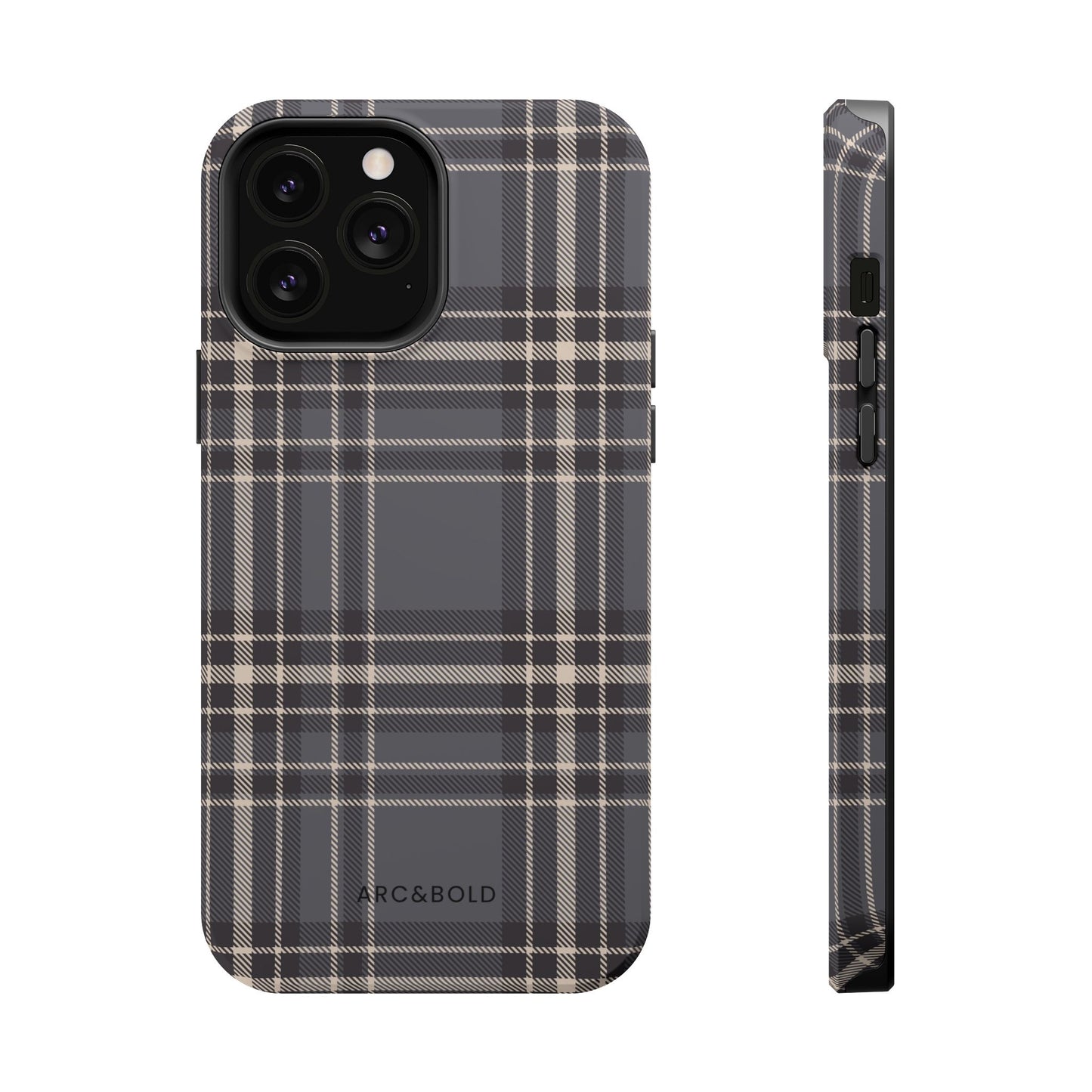Monochrome Tartan - Magnetic Tough Case - Arc & Bold
