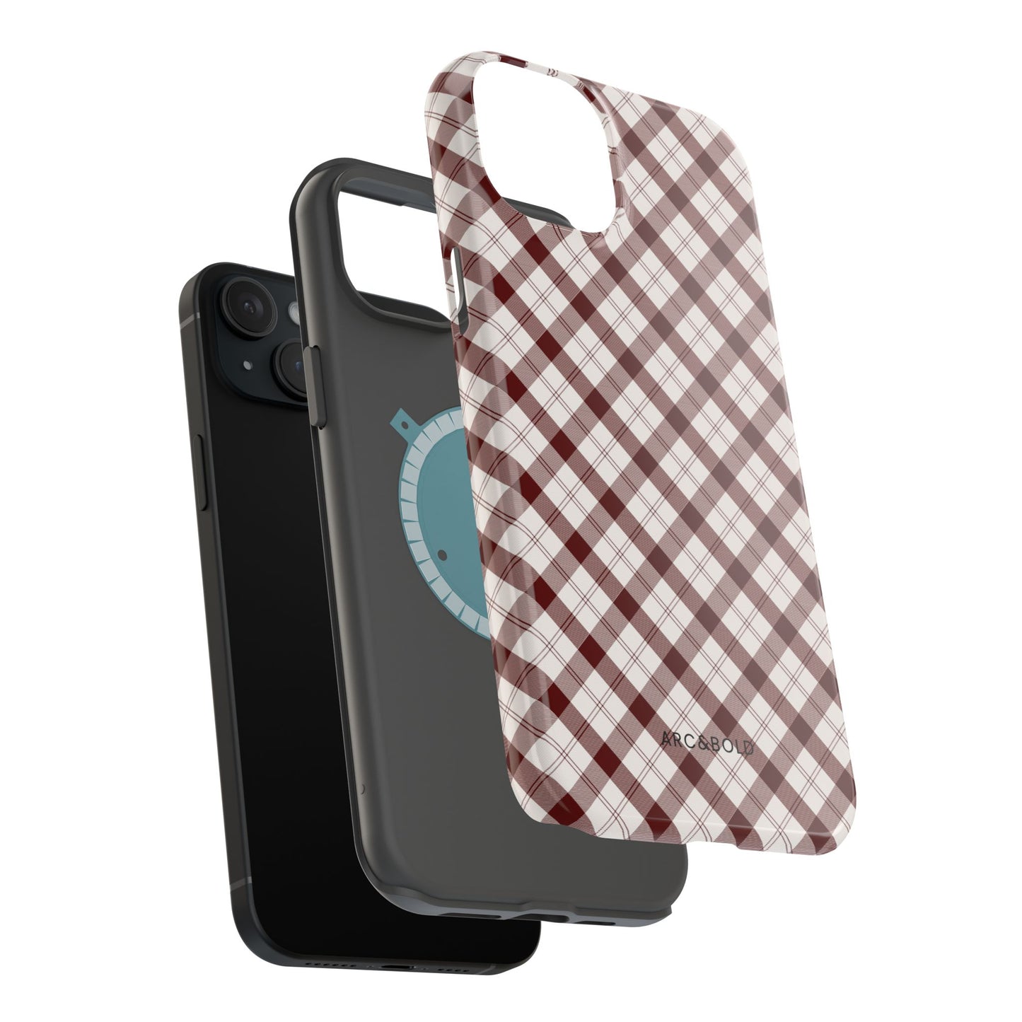 Maroon - Magnetic Tough Case - Arc & Bold