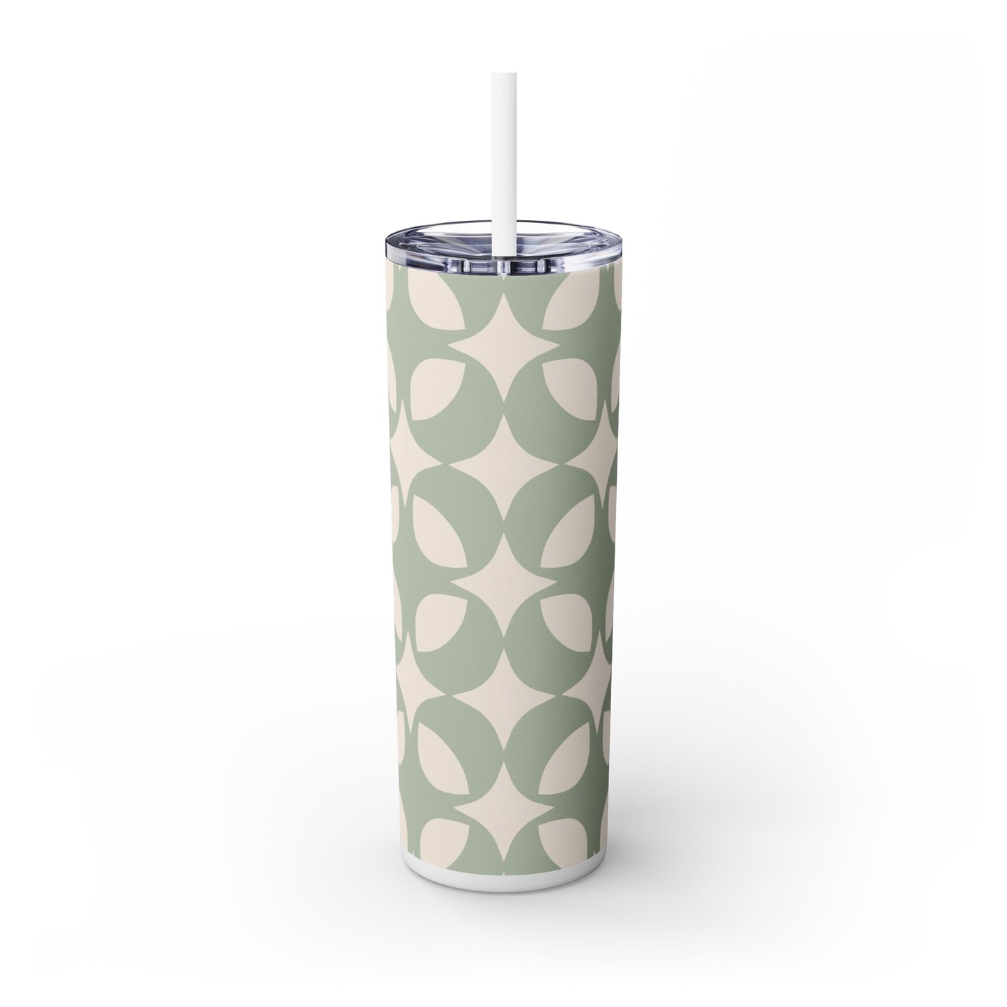 Sage Serenity - Skinny Tumbler with Straw, 20oz