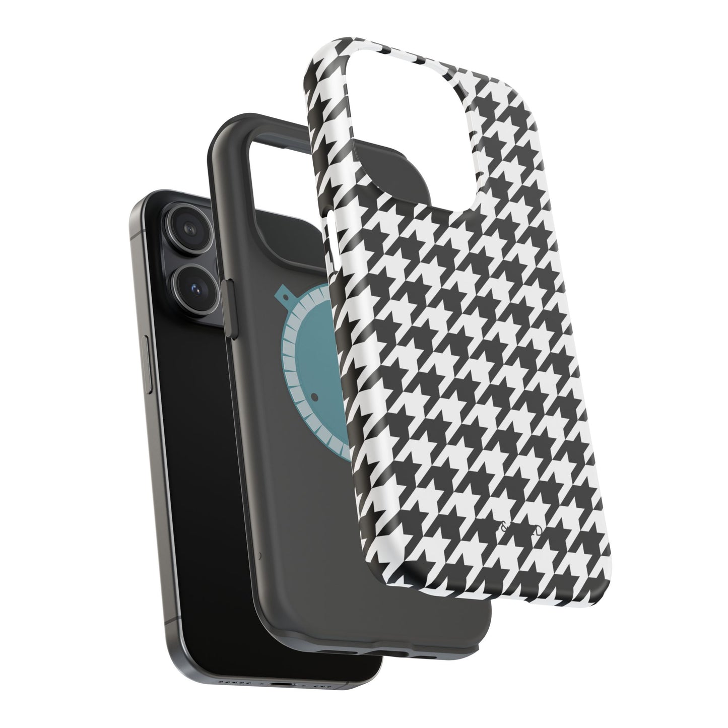 Houndstooth - Magnetic Phone Case - Arc & Bold