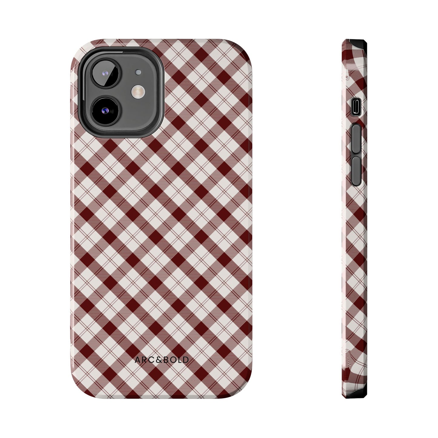 Maroon - Tough Phone Case - Arc & Bold