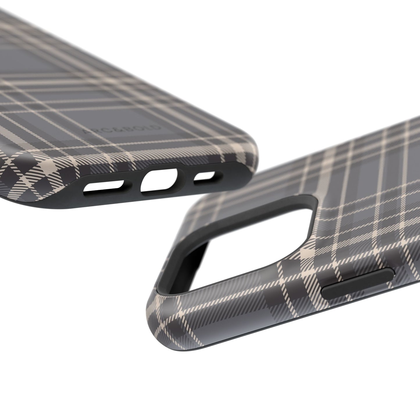 Monochrome Tartan - Magnetic Tough Case - Arc & Bold