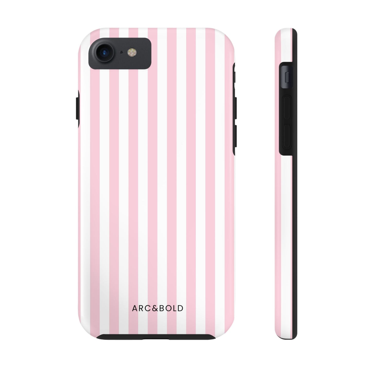 Pink Striped - Tough Phone Case - Arc & Bold