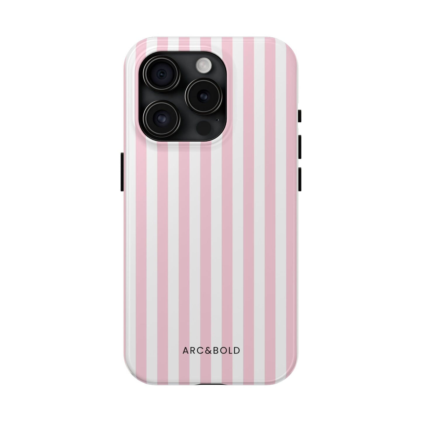 Pink Striped - Tough Phone Case - Arc & Bold