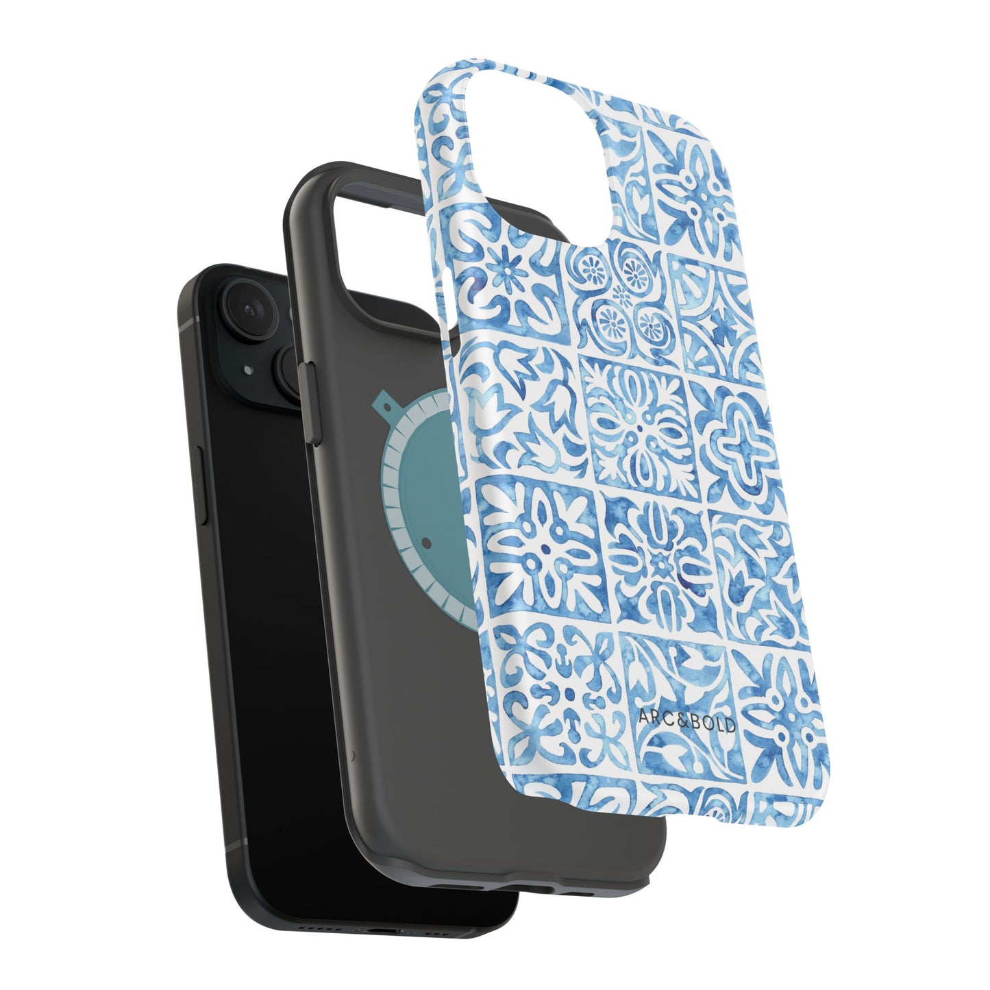 Blue Mosaic - Magnetic Phone Case - Arc & Bold