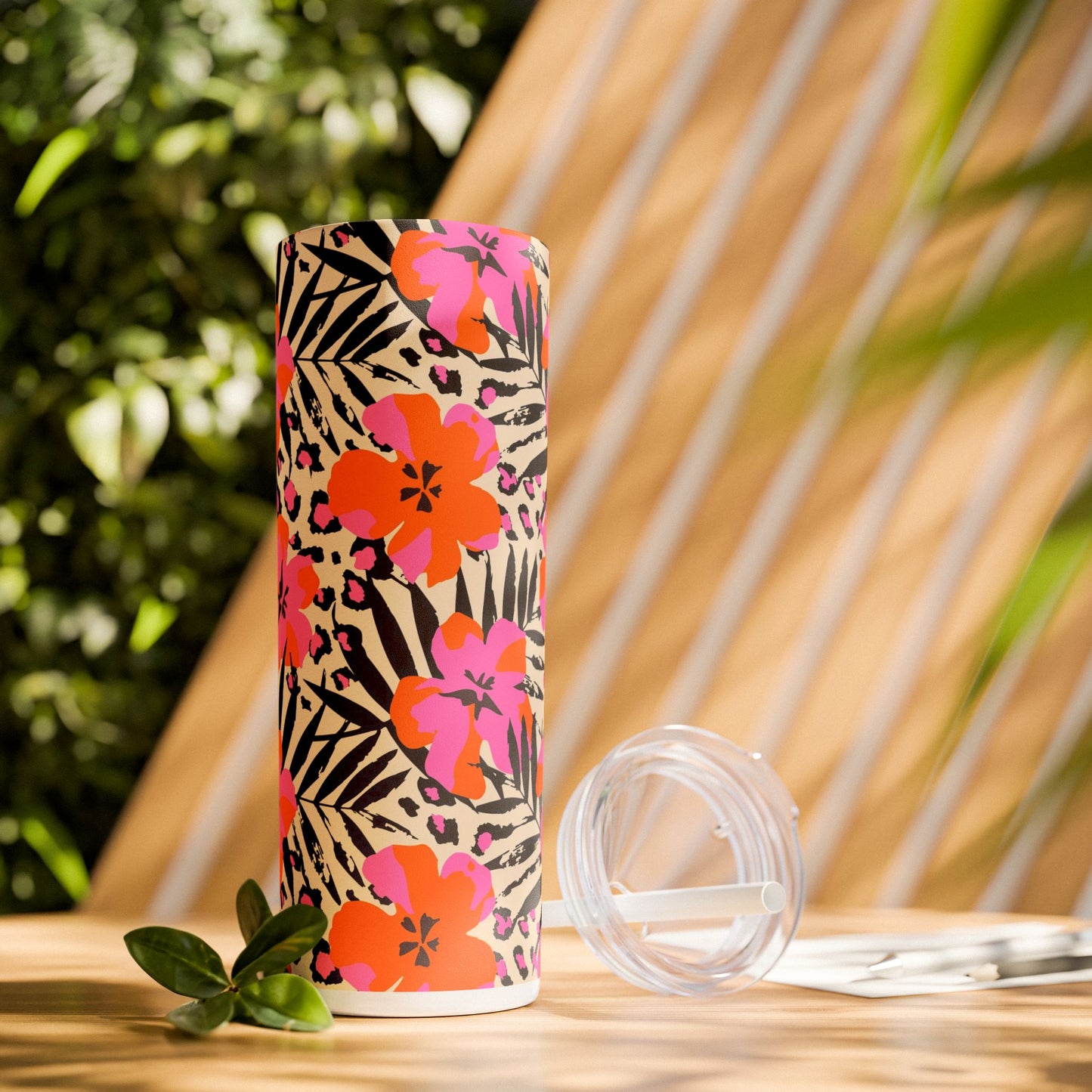 Aloha - Skinny Tumbler with Straw, 20oz