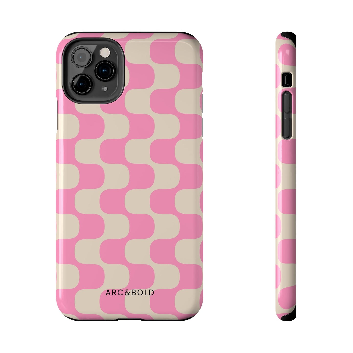Pink Waves - Tough Phone Case - Arc & Bold