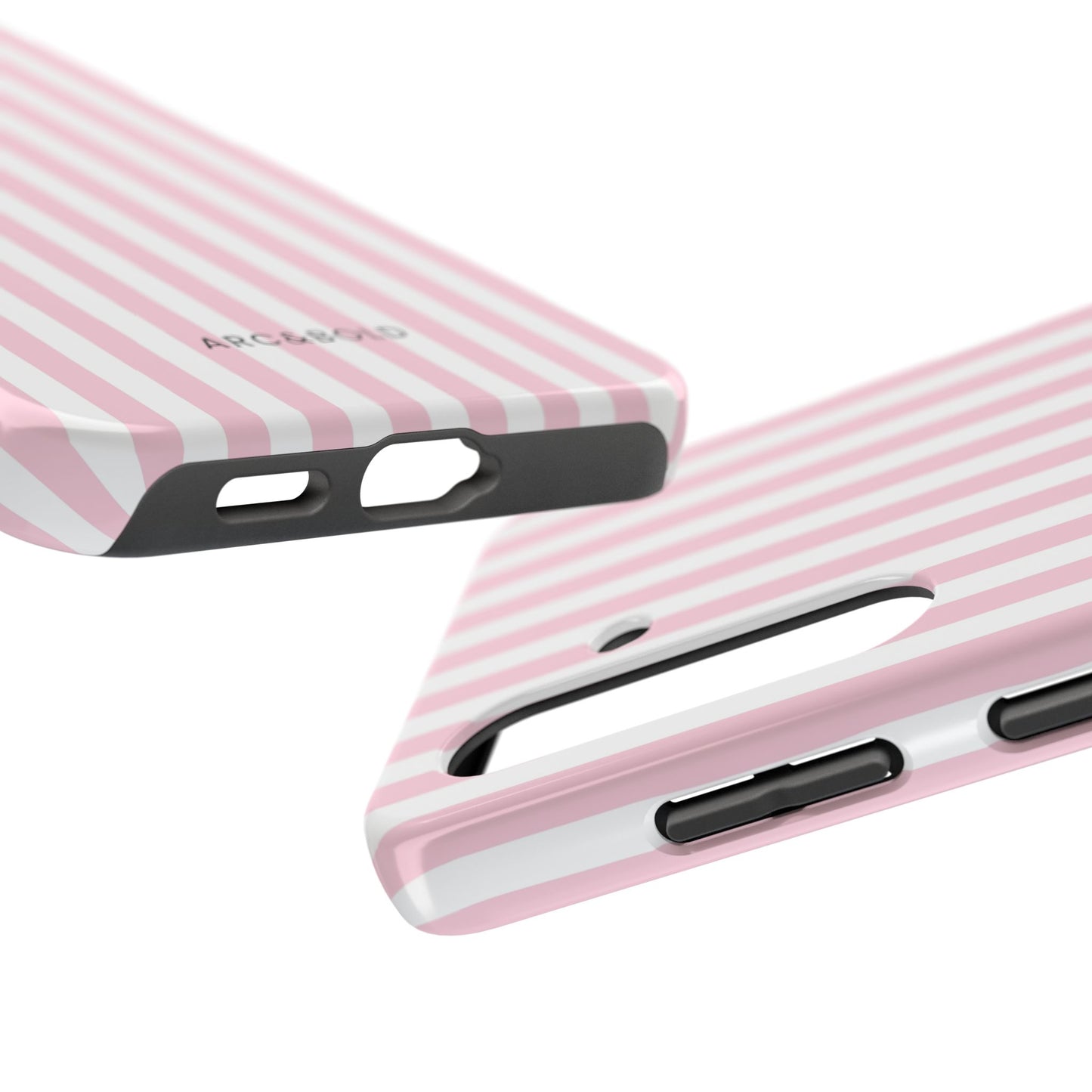Pink Striped - Tough Phone Case - Arc & Bold