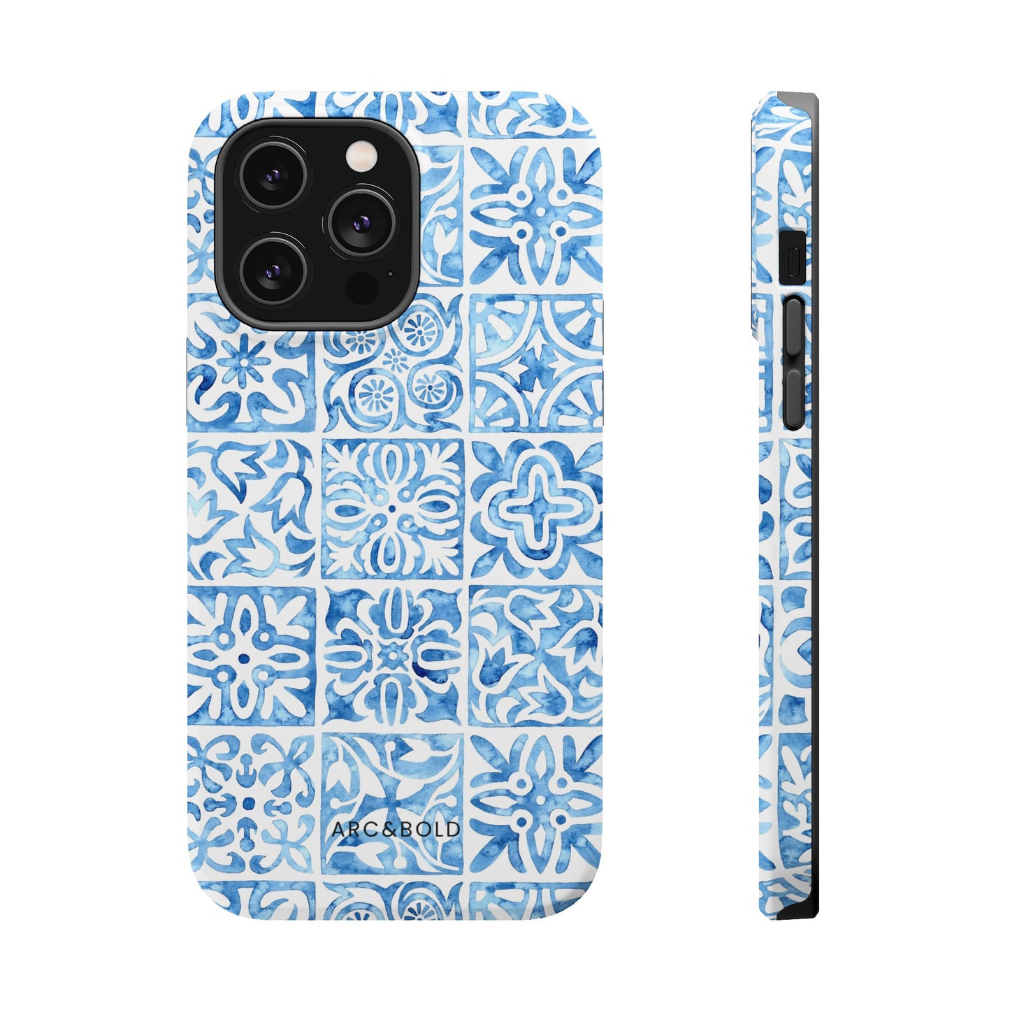 Blue Mosaic - Magnetic Phone Case - Arc & Bold