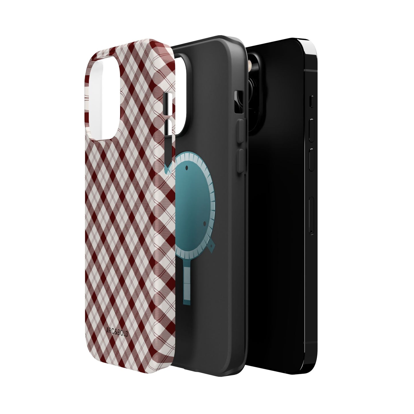 Maroon - Magnetic Tough Case - Arc & Bold