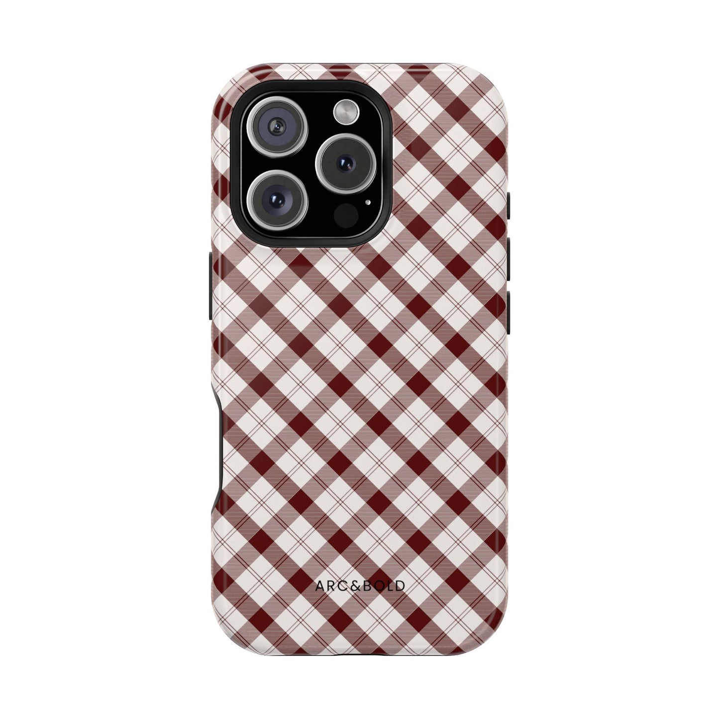 Maroon - Magnetic Tough Case - Arc & Bold